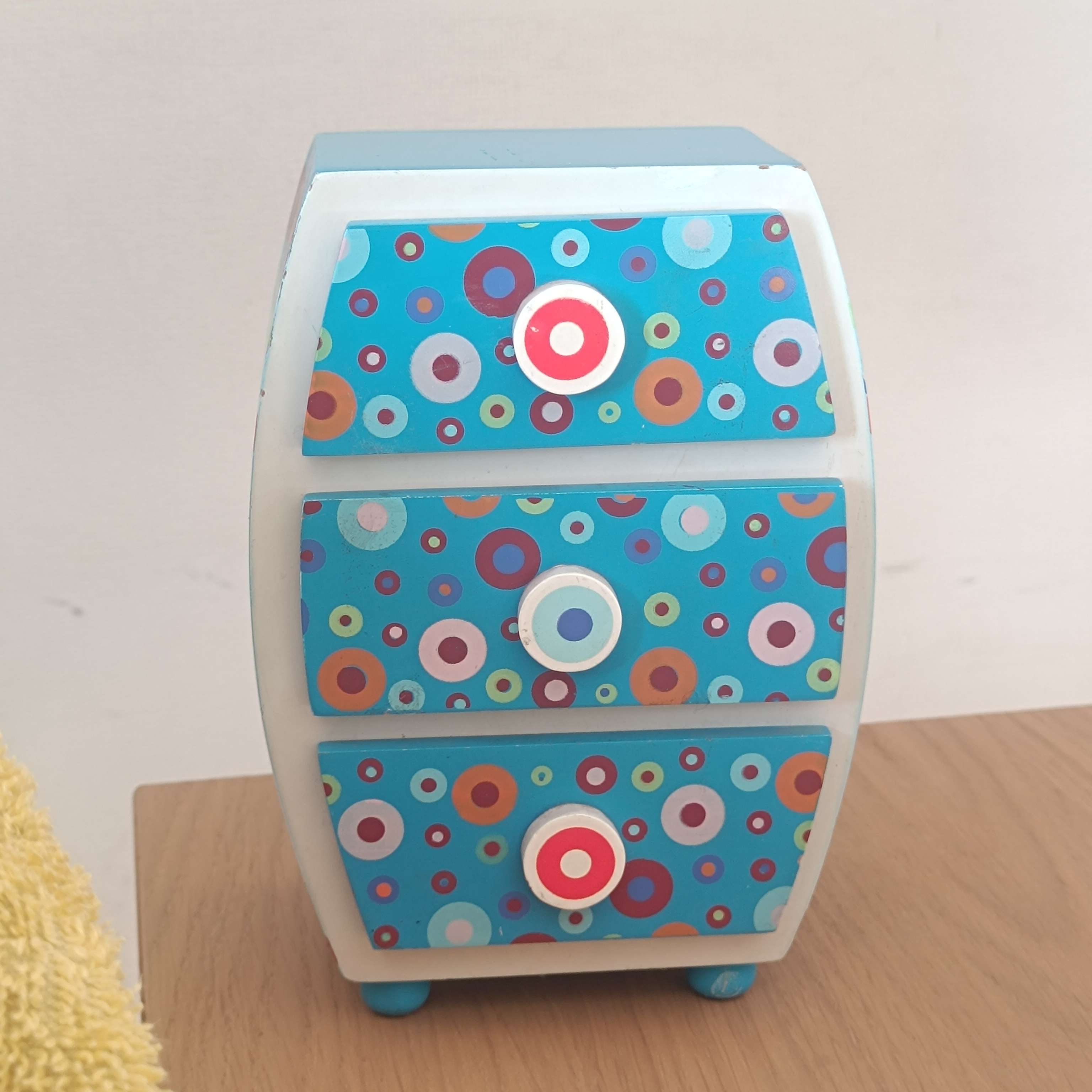 Mini organizador joyas y accesorios azul - miniatura 1