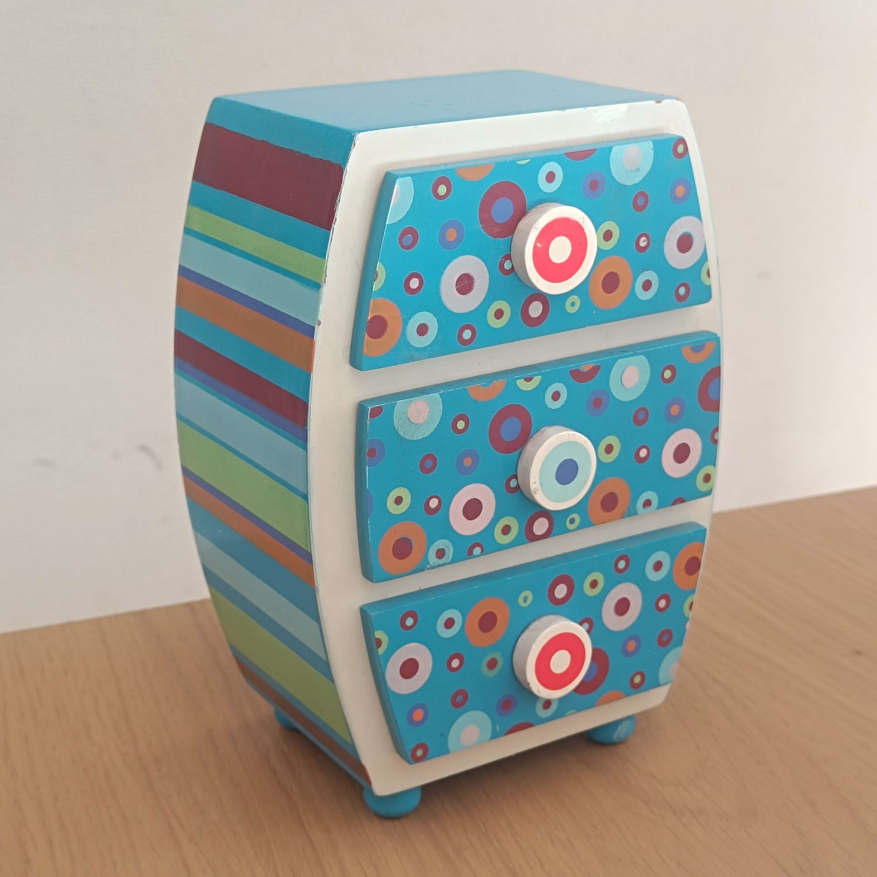 Mini organizador joyas y accesorios azul - miniatura 3