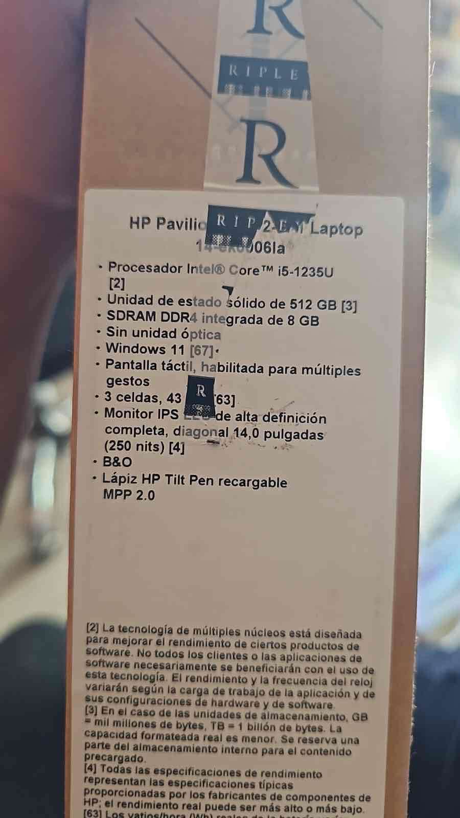 Laptop HP Pavilion i5 512GB - miniatura 1