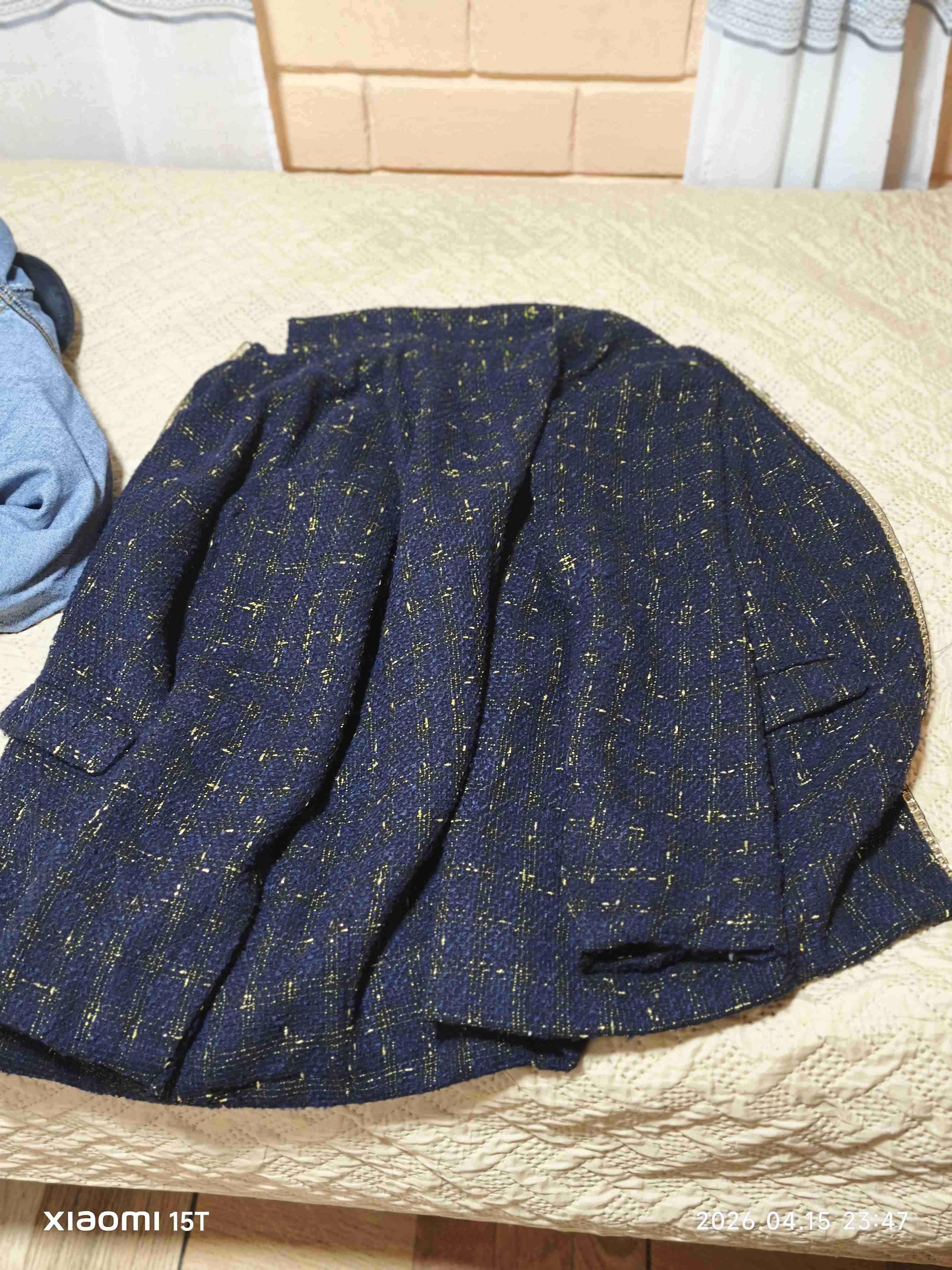 Abrigo de lana azul marino - miniatura 1