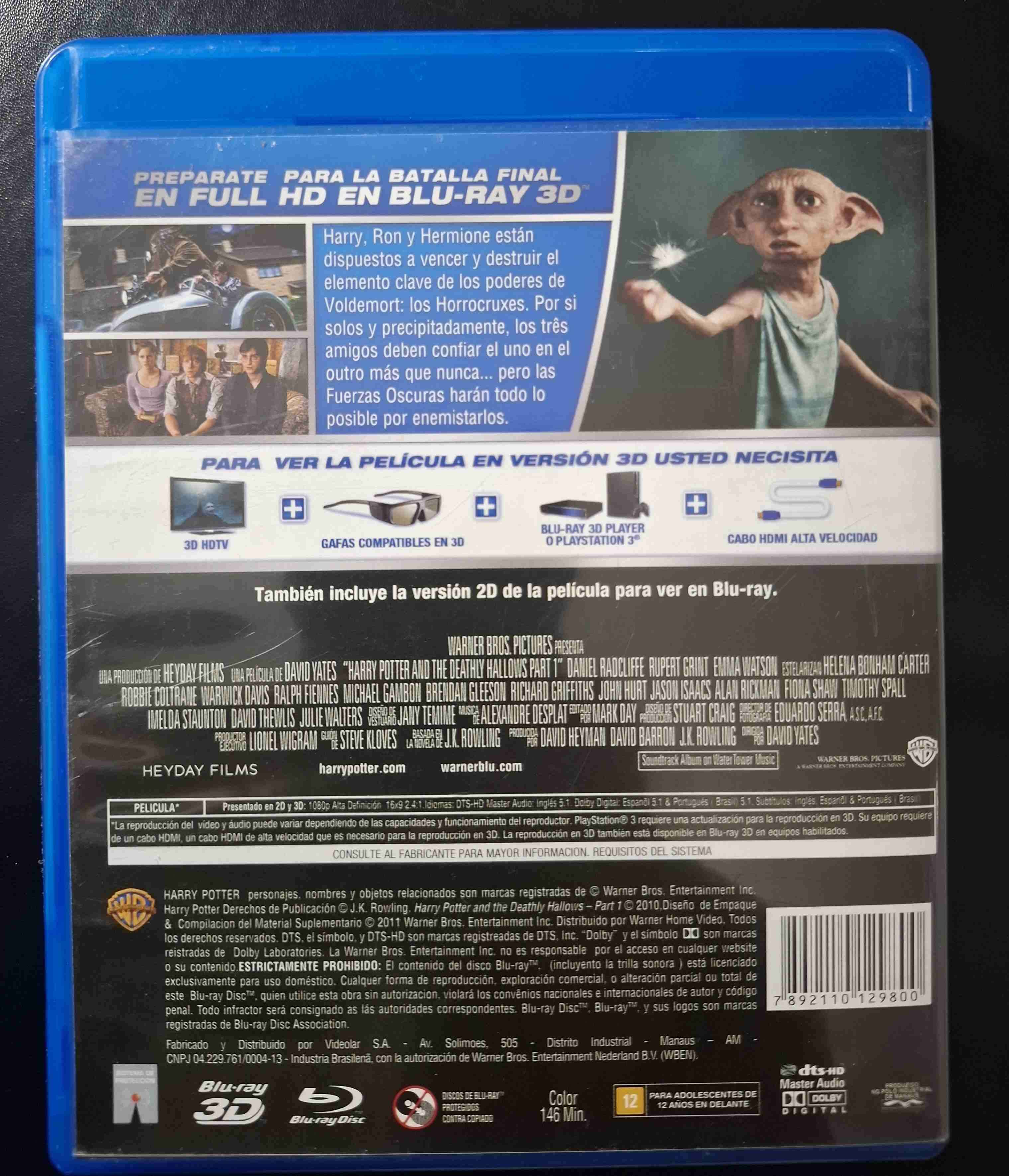 Blu-ray Harry Potter 3D Original - miniatura 4