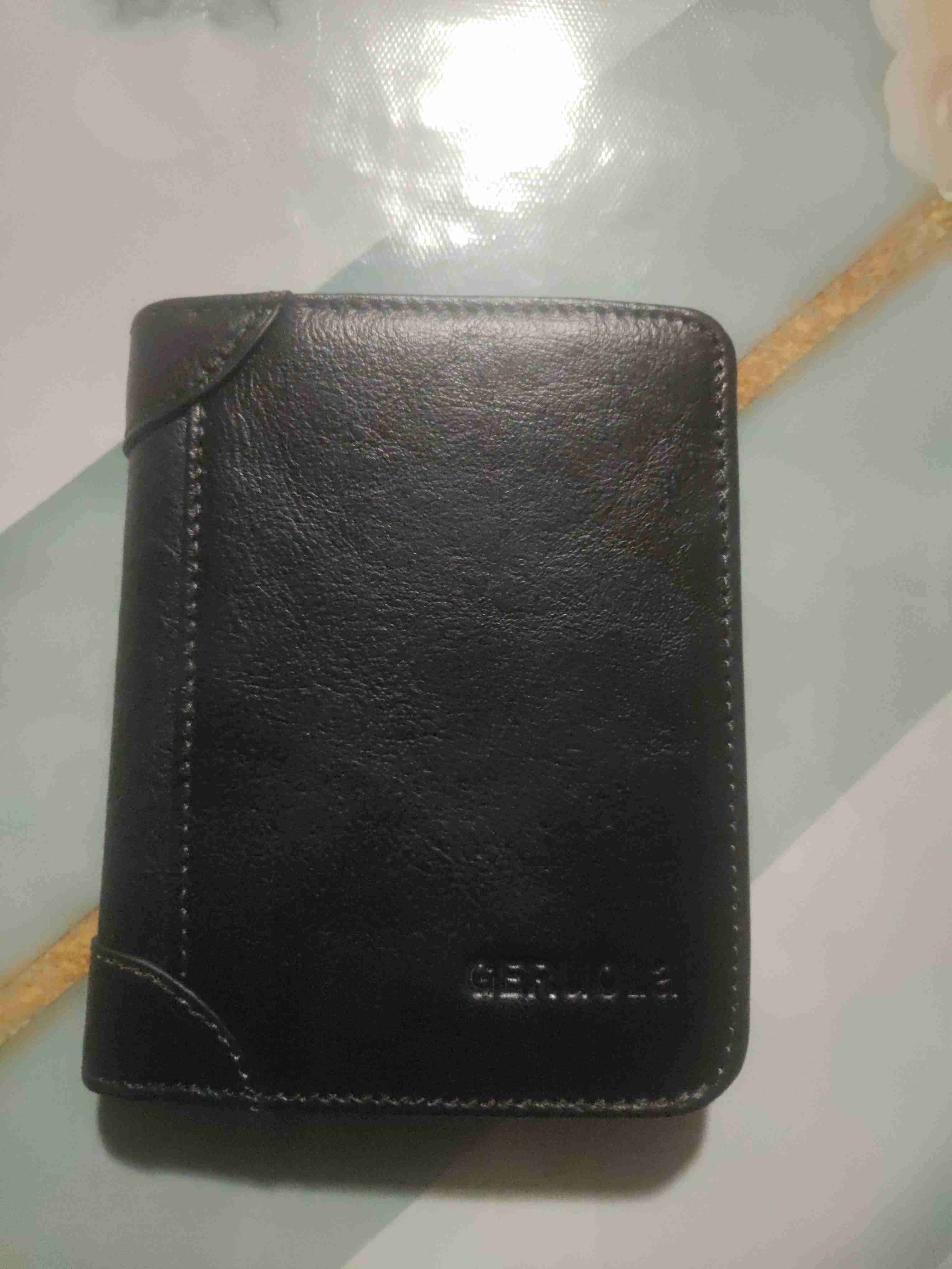 Billetera de cuero negra - miniatura 1