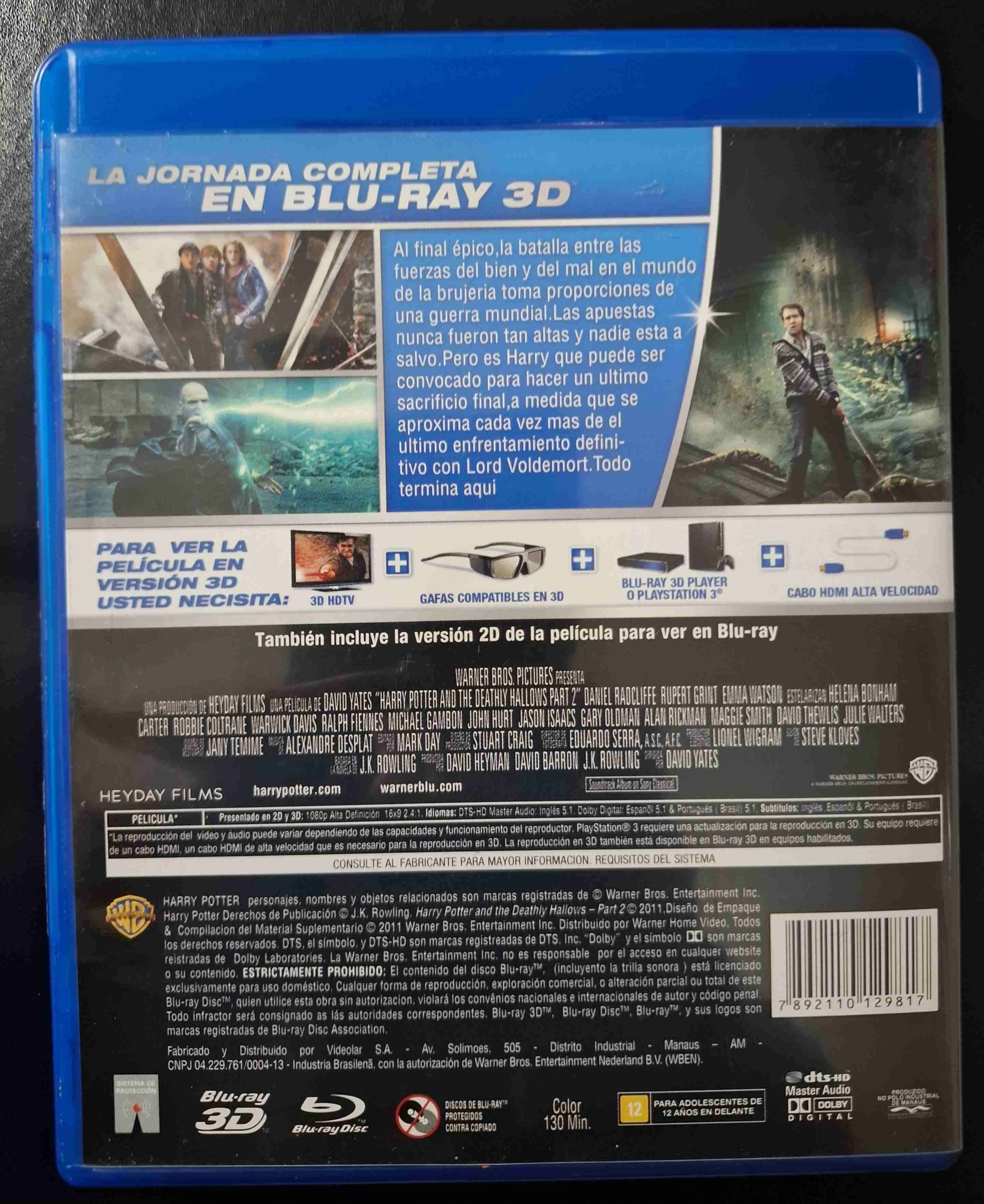 Blu-ray Harry Potter 3D Original - miniatura 4