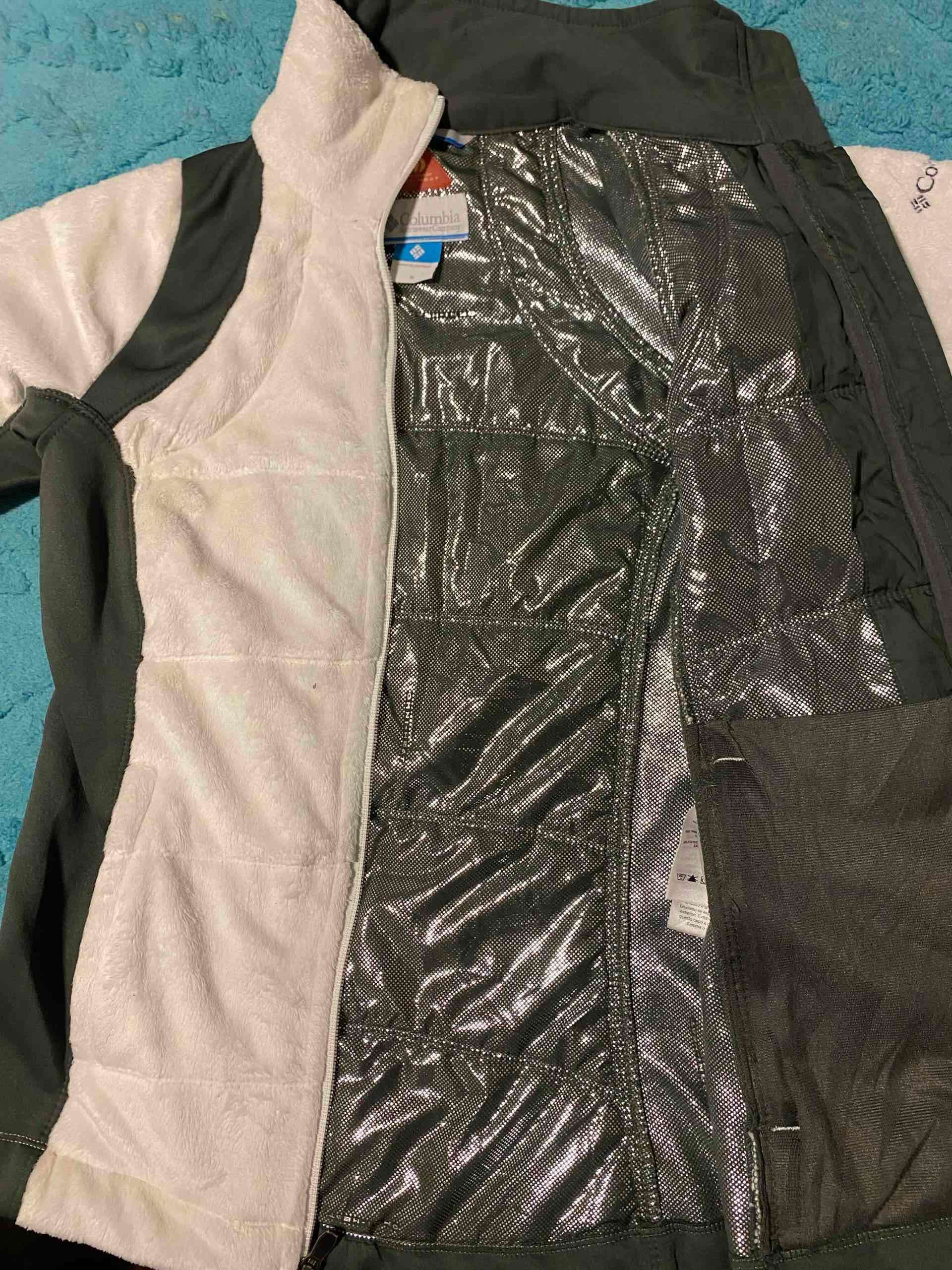 Chaqueta Columbia blanca y gris - miniatura 3