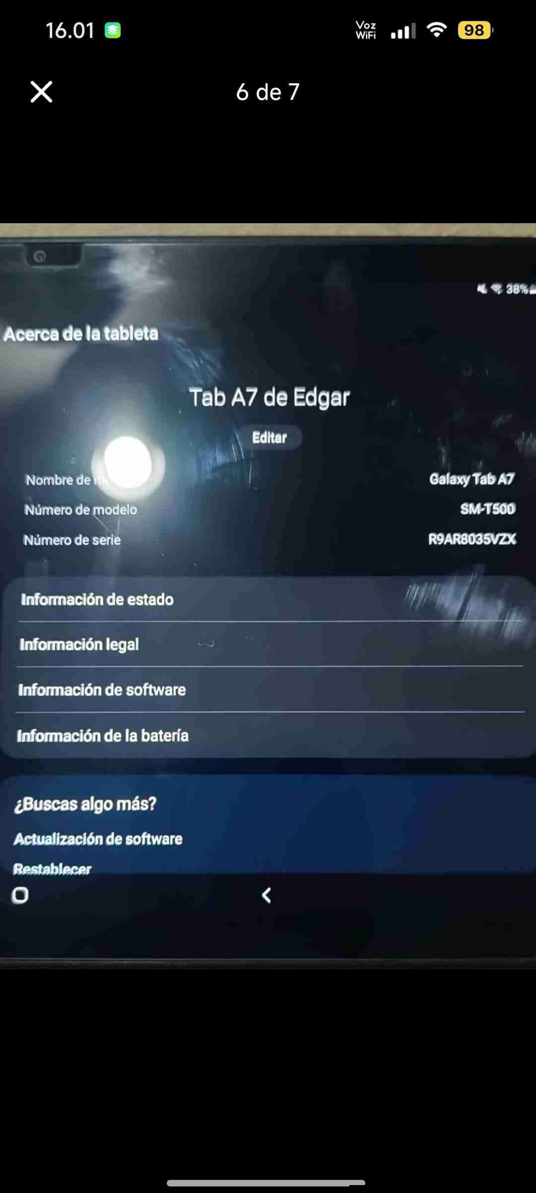 Samsung Tab A7 estado impecable en caja - miniatura 6