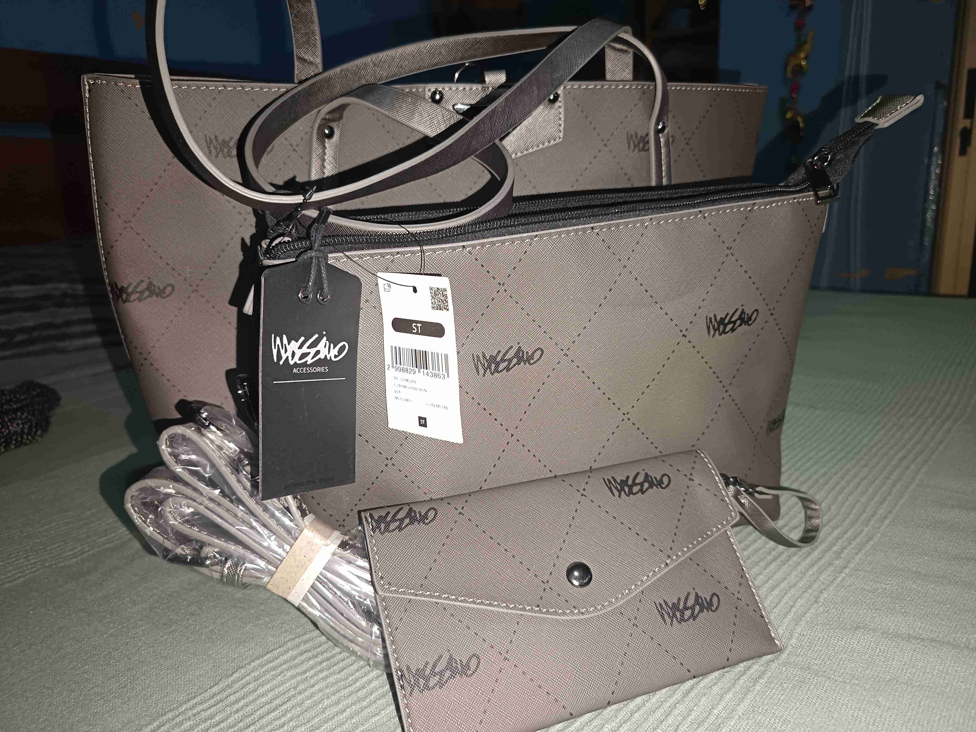 Set de carteras gris  Mossino