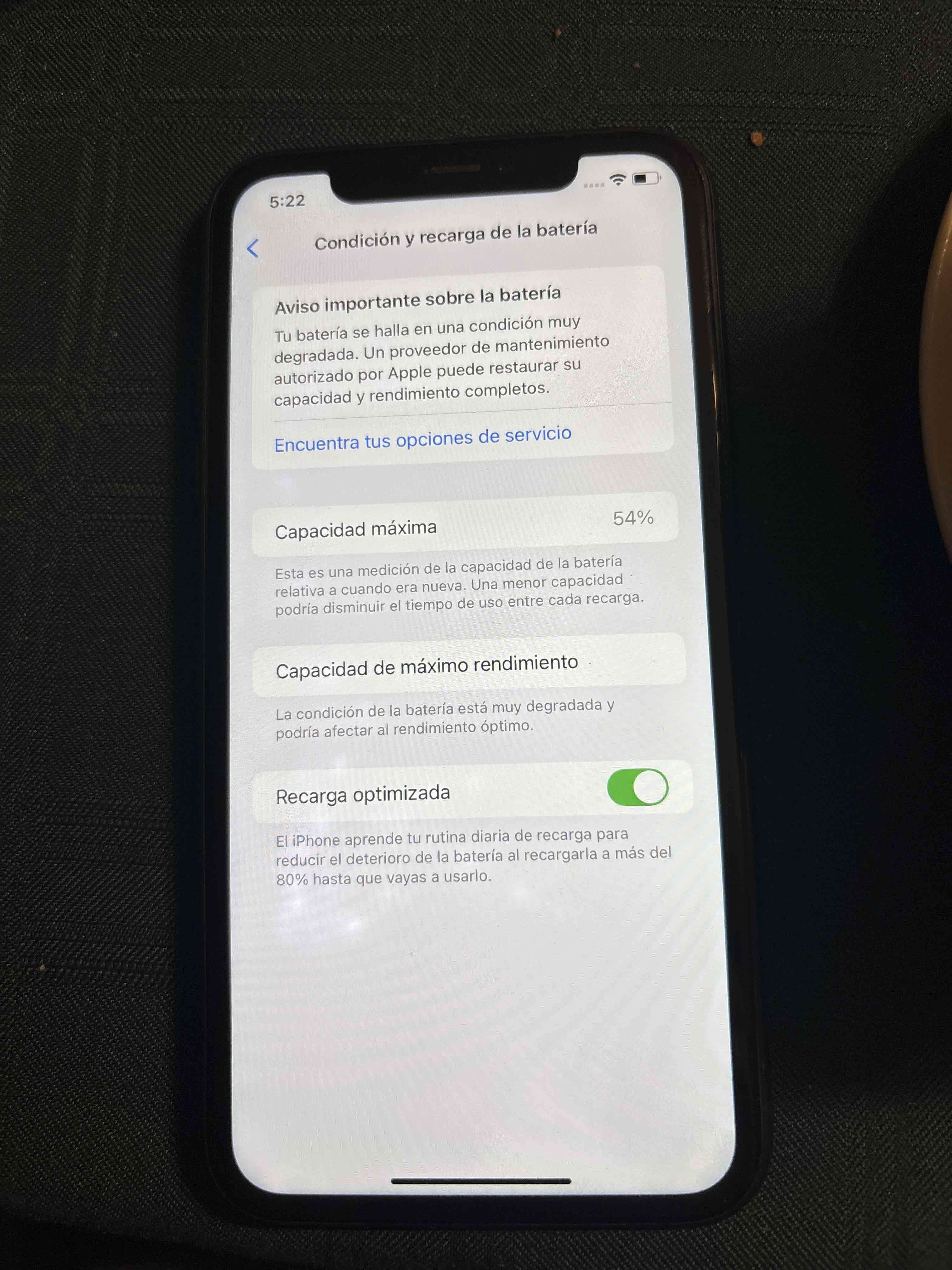 iPhone con batería degradada - miniatura 1