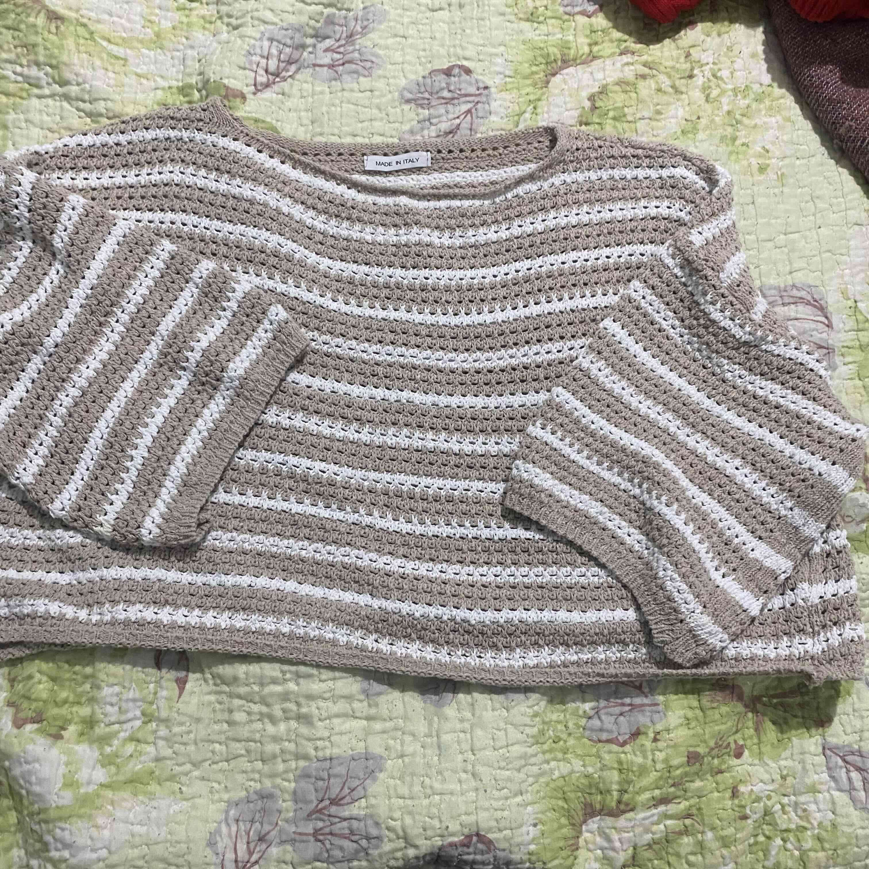 Suéter tejido rayado - miniatura 1