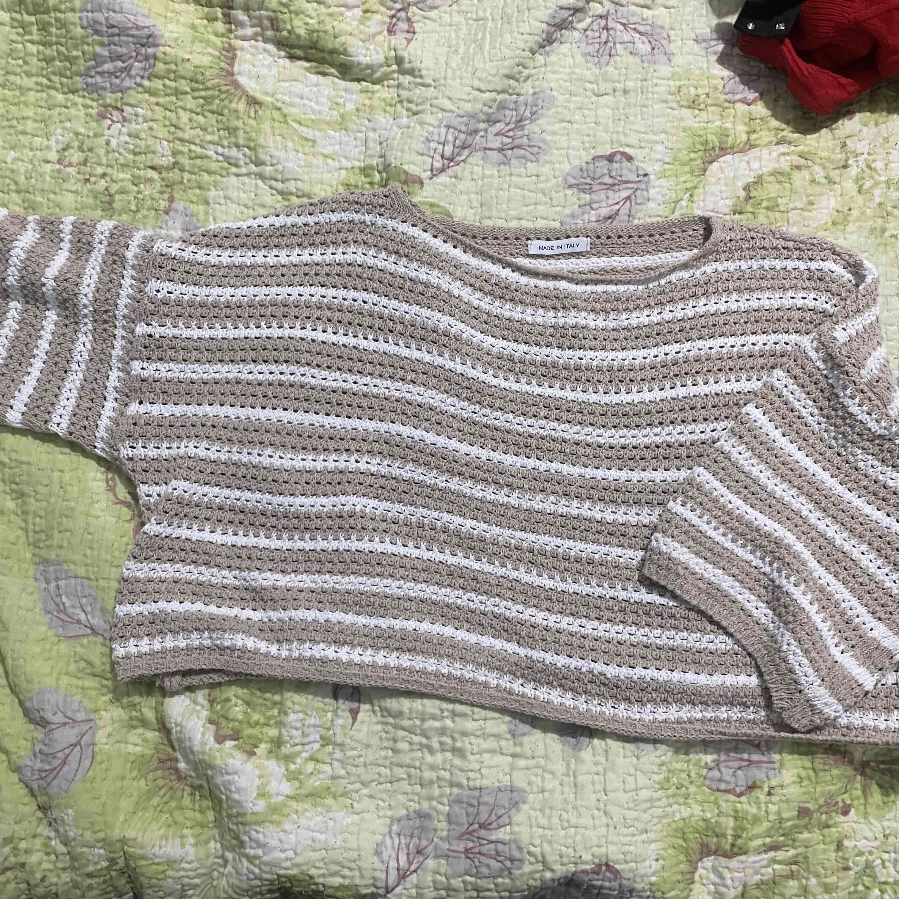 Suéter tejido rayado - miniatura 3