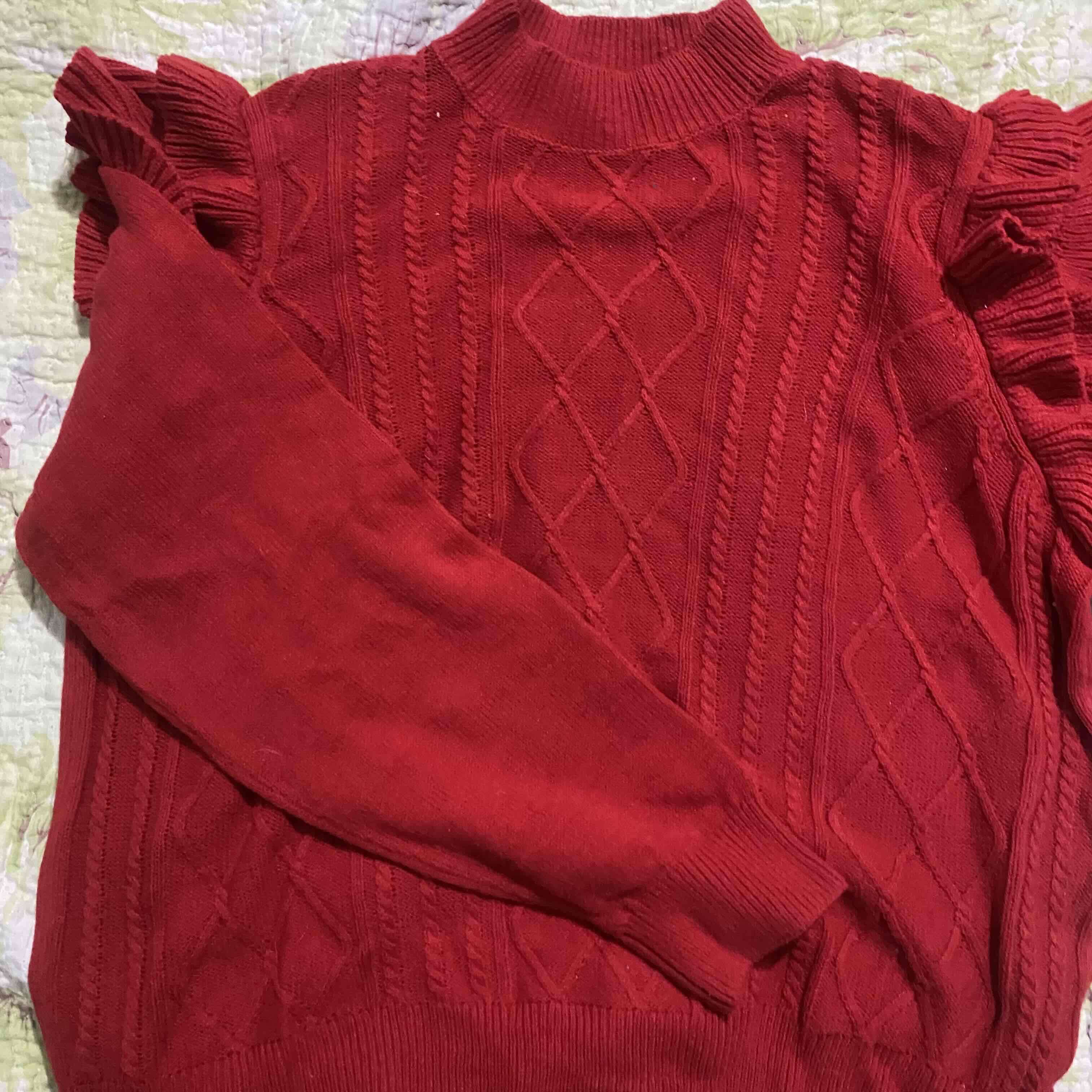 Sweater rojo de lana - miniatura 1