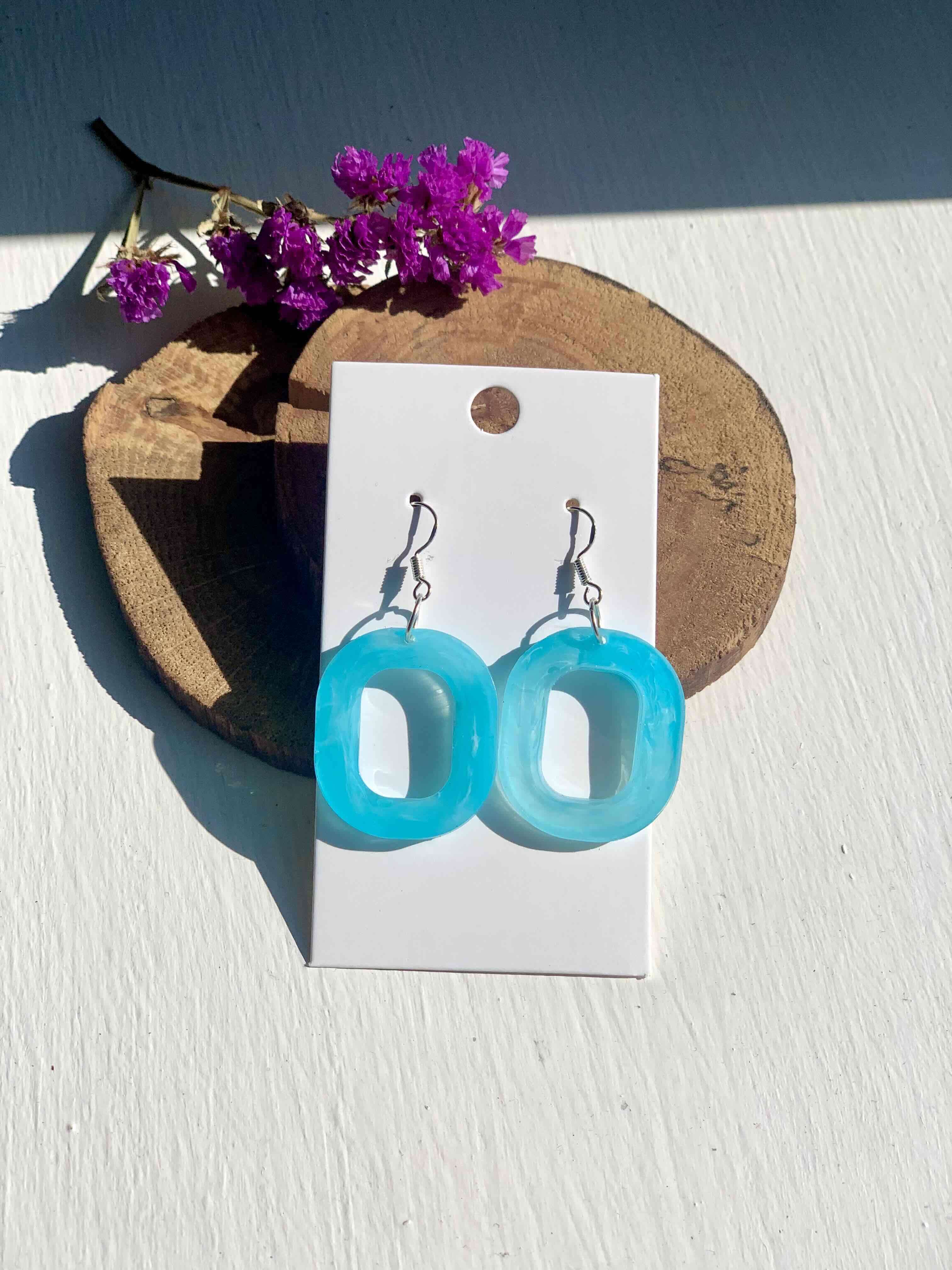 Aros colgantes celestes - miniatura 3