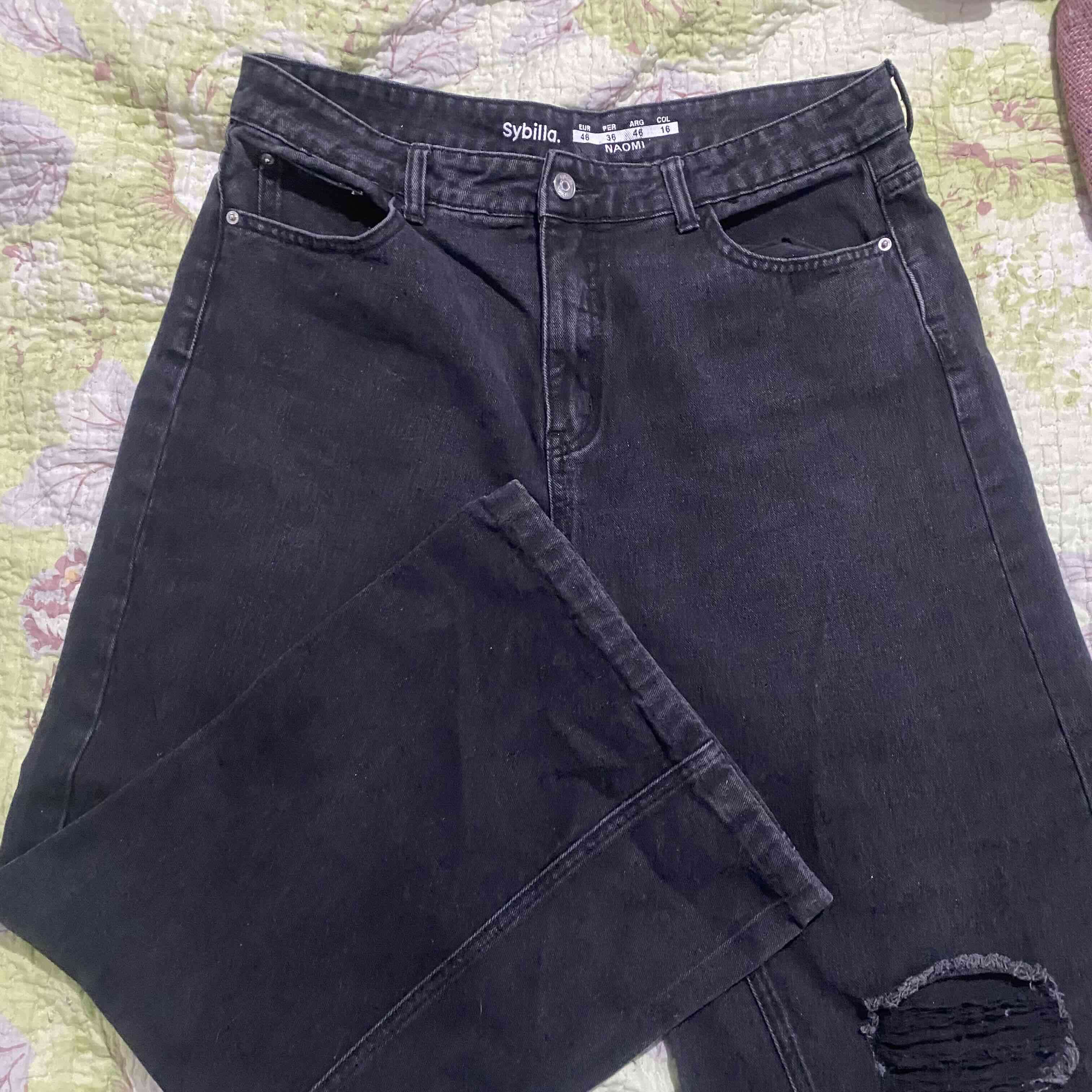 Jeans negros desgastados Sybilla - miniatura 2
