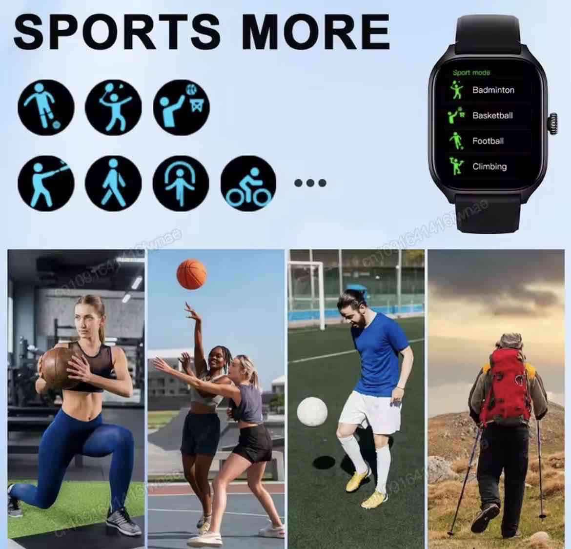 Smartwatch negro elegante con GPS - miniatura 5