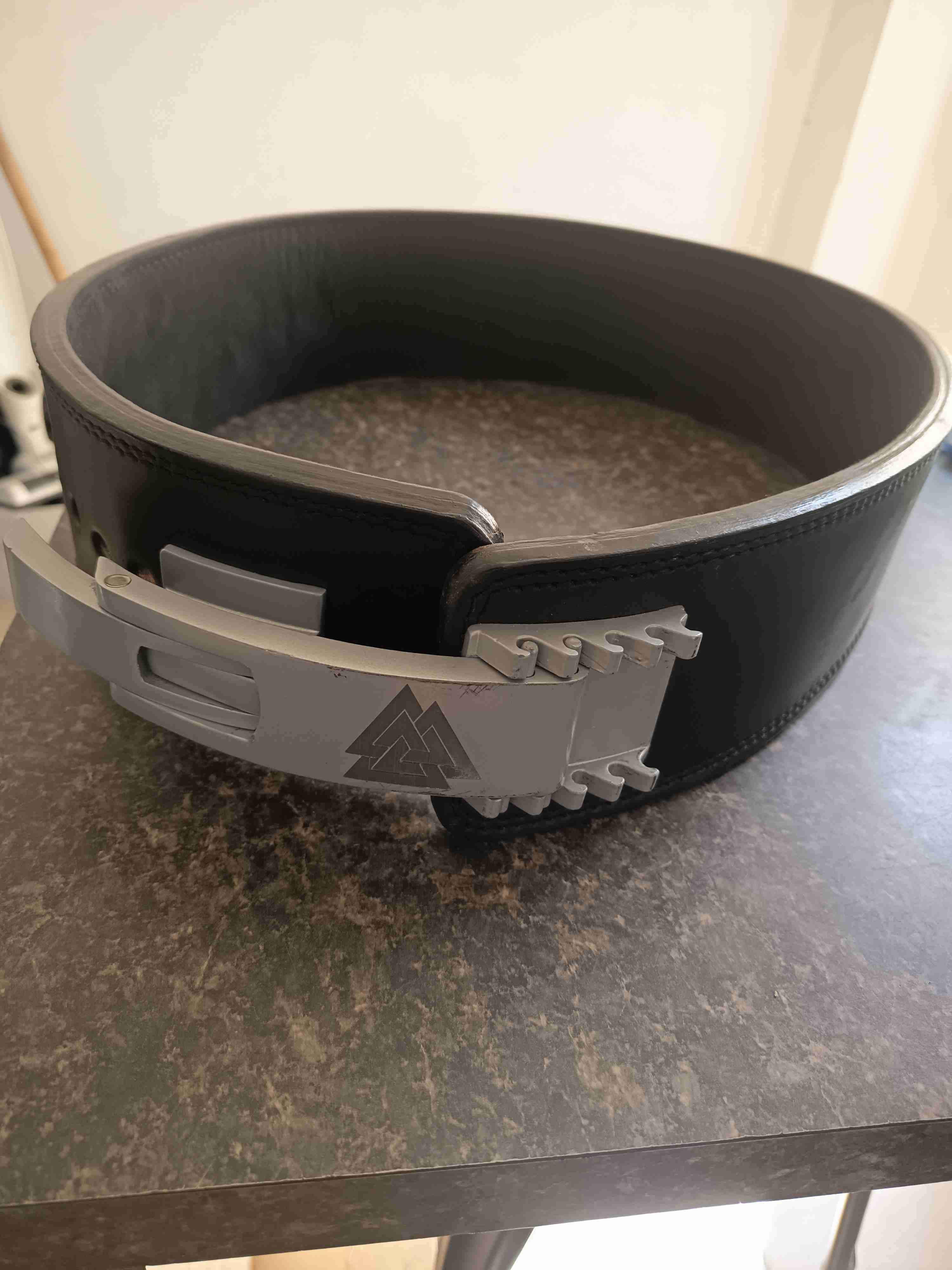 Cinturón de powerlifting negro Berserker - miniatura 3