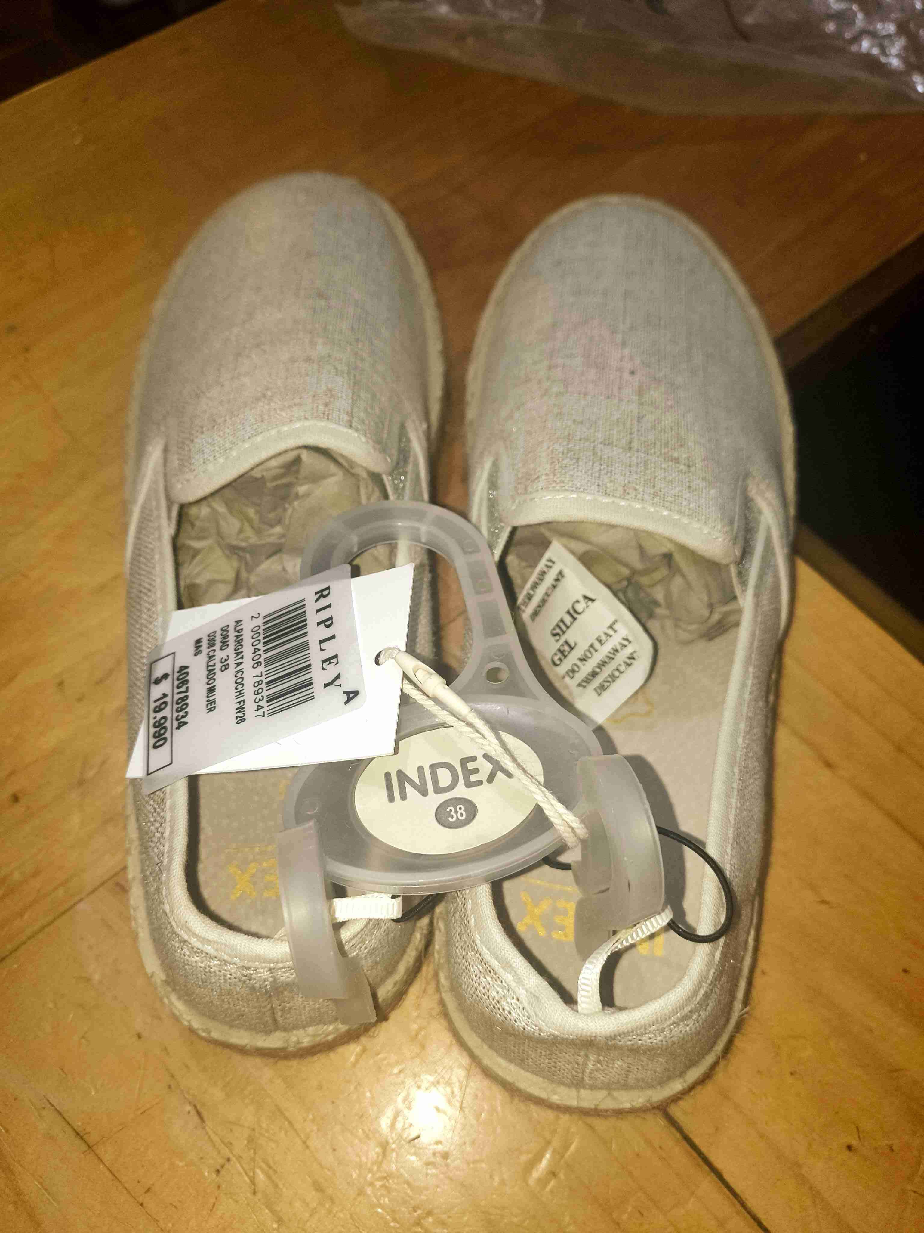 Alpargatas doradas mujer talla 38 - miniatura 2