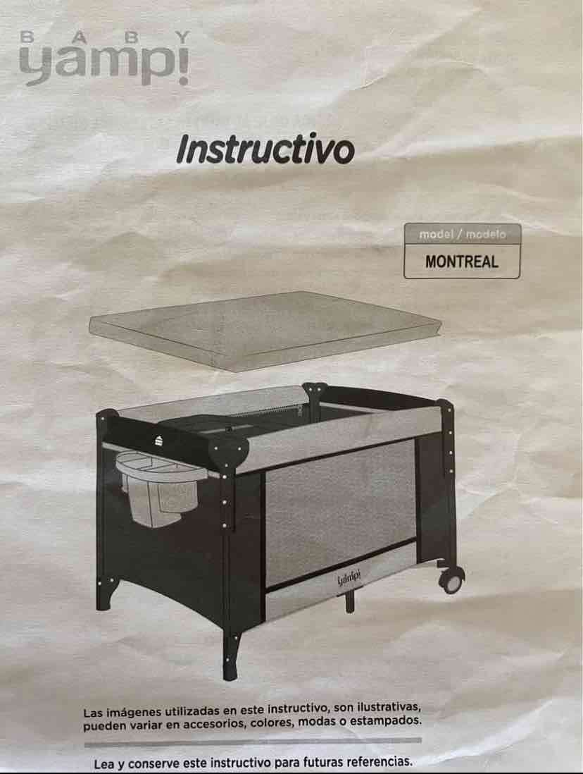 Cuna Corral Montreal Gris - miniatura 5