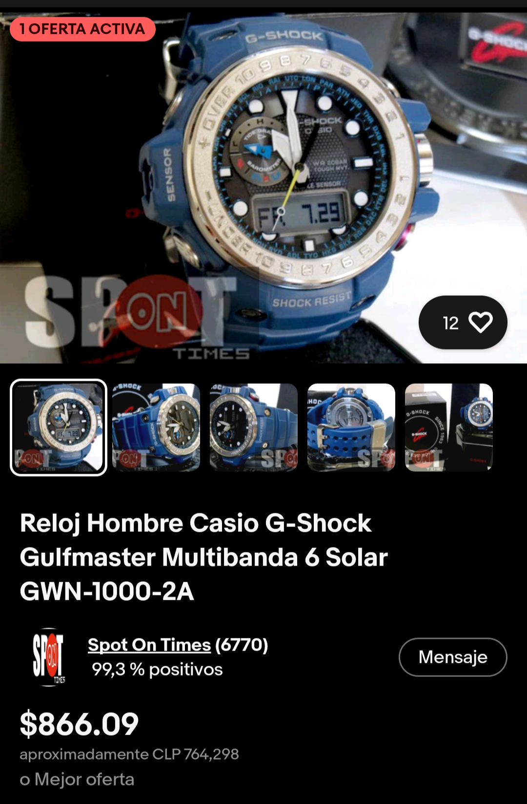 Casio G-Shock Gulfmaster GWN-1000 - miniatura 3
