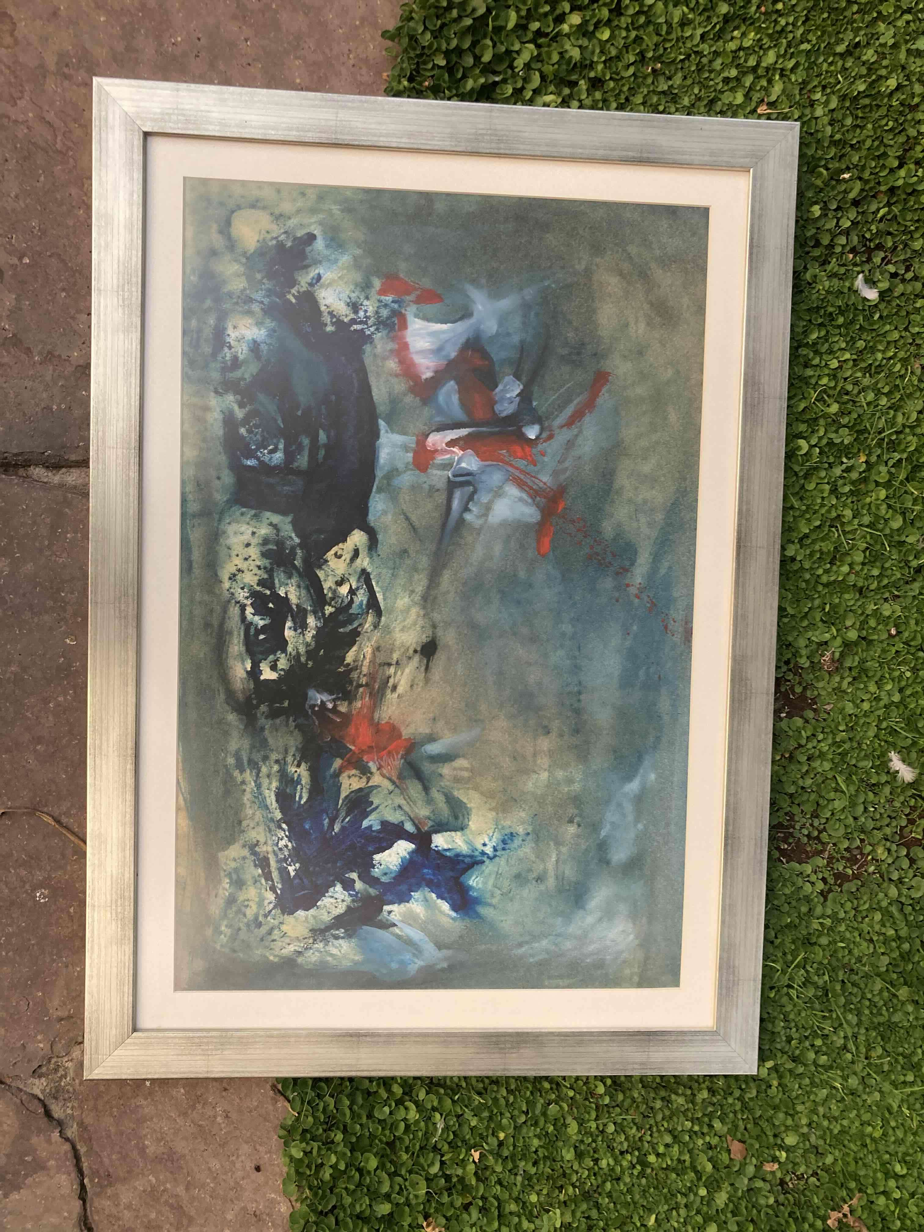 Cuadro Abstracto Enmarcado de Sebastian Haynig - miniatura 1