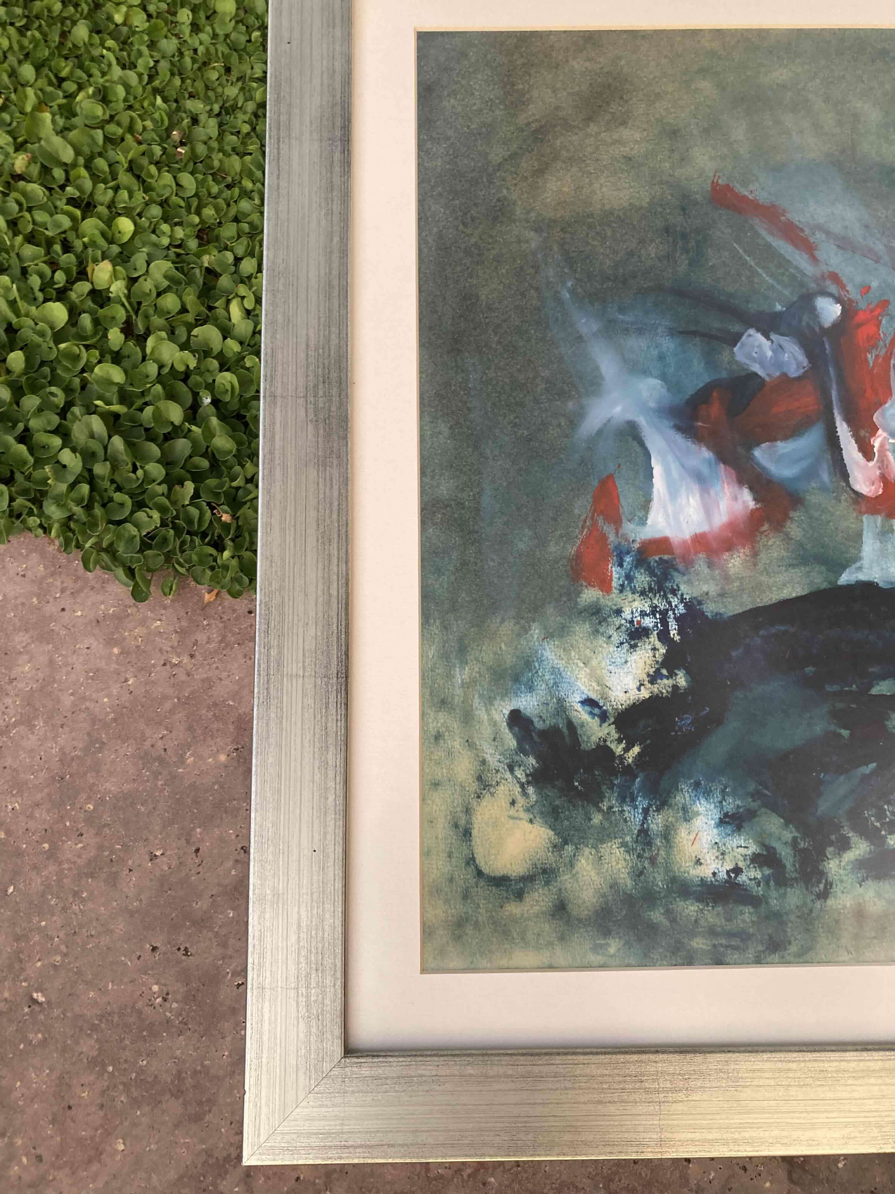 Cuadro Abstracto Enmarcado de Sebastian Haynig - miniatura 3