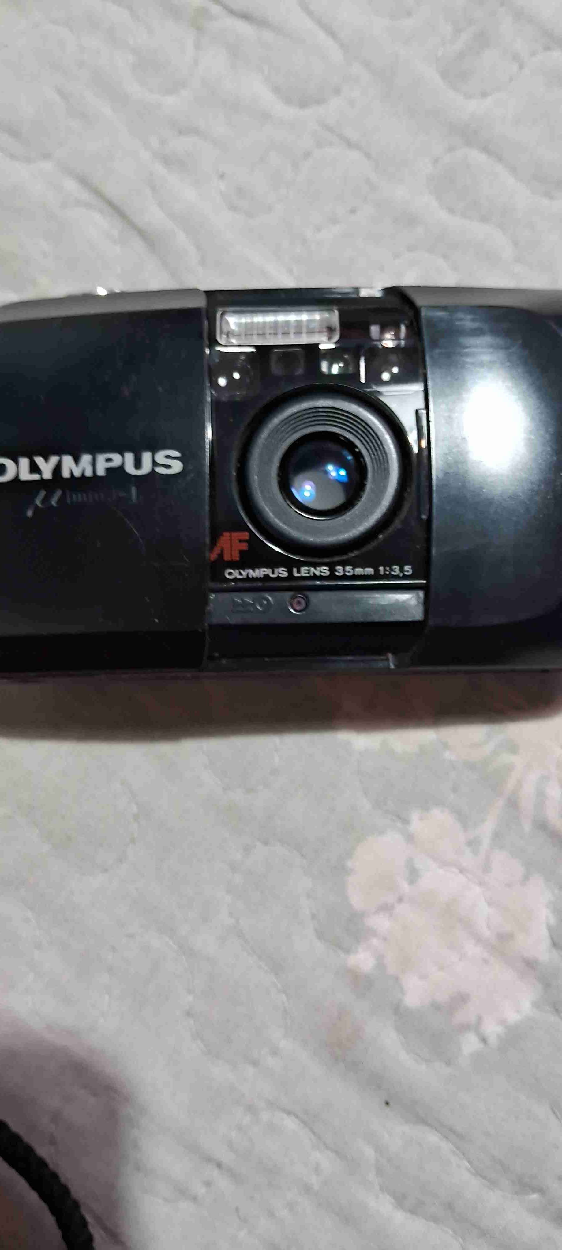 Cámara Olympus mju II negra - miniatura 1