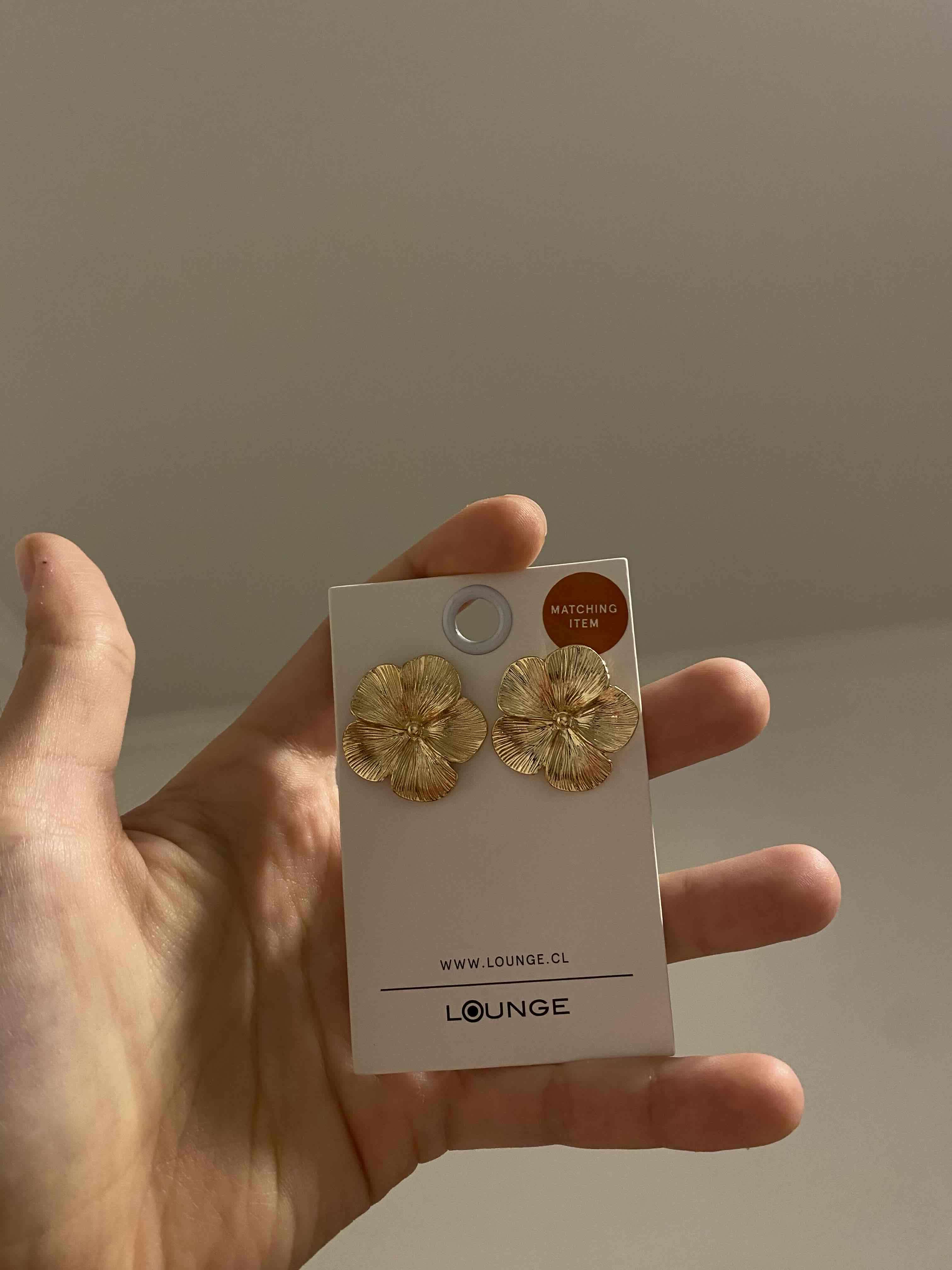 Aros Flor dorados - miniatura 3