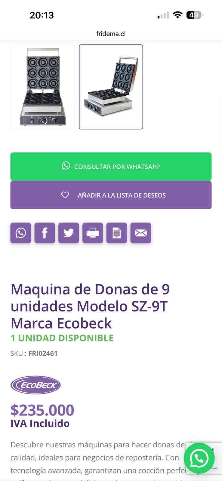 Máquina para hacer donas - miniatura 2