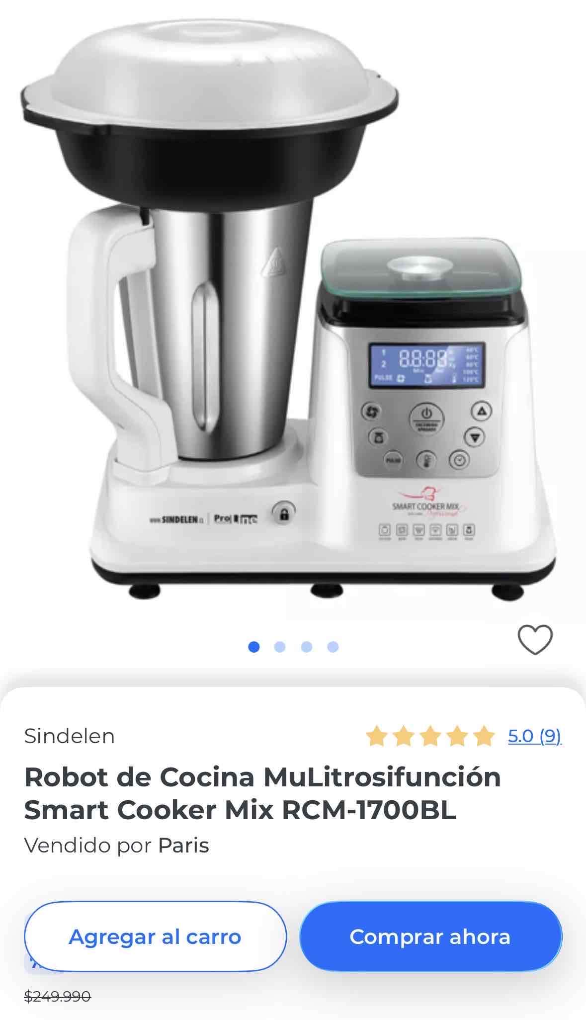 ⚡ Robot de Cocina Multifunción Sindelen Smart Cook - miniatura 3