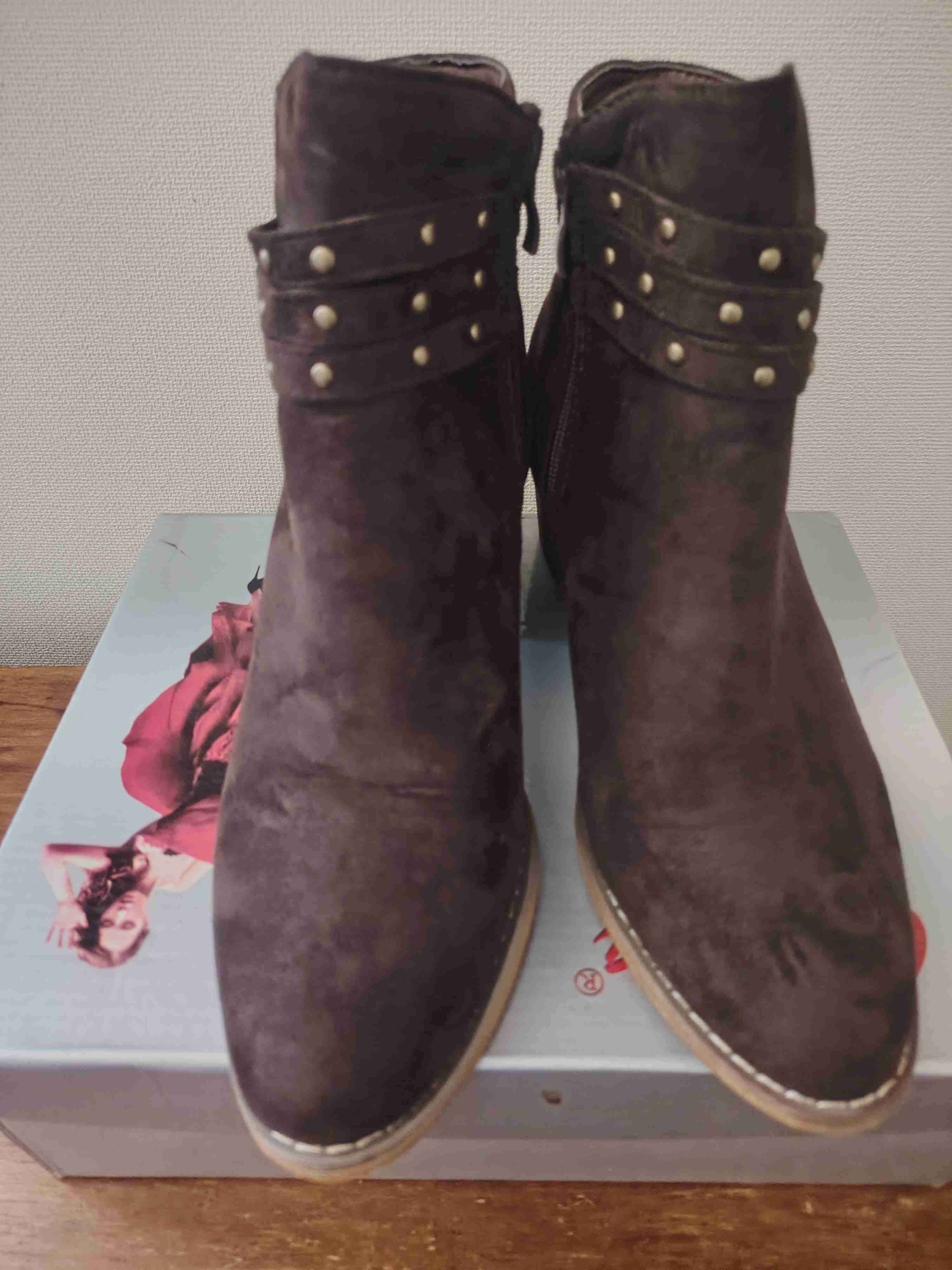 Botines marrones de gamuza - miniatura 2