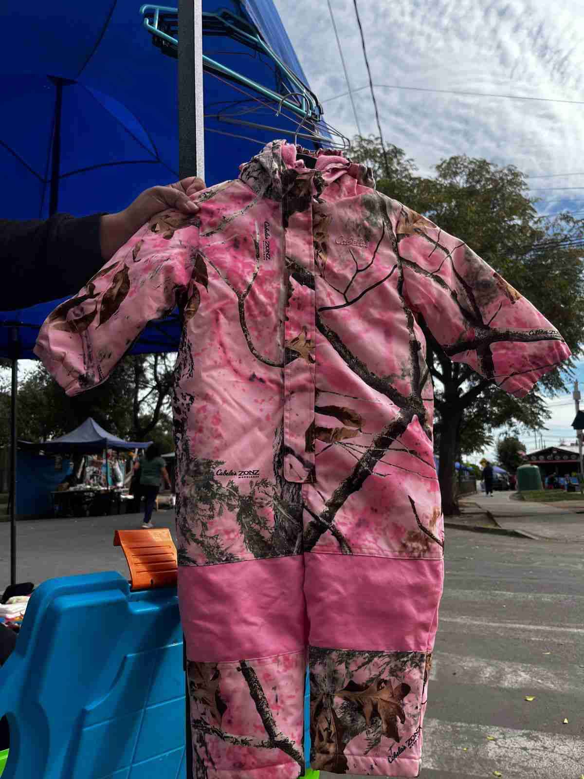 Chaqueta acolchada celeste infantil - miniatura 3