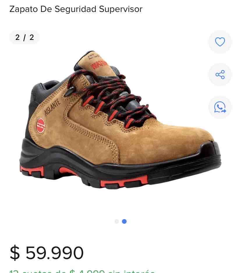 Zapatos de seguridad impermeables marrones Darroka - miniatura 3