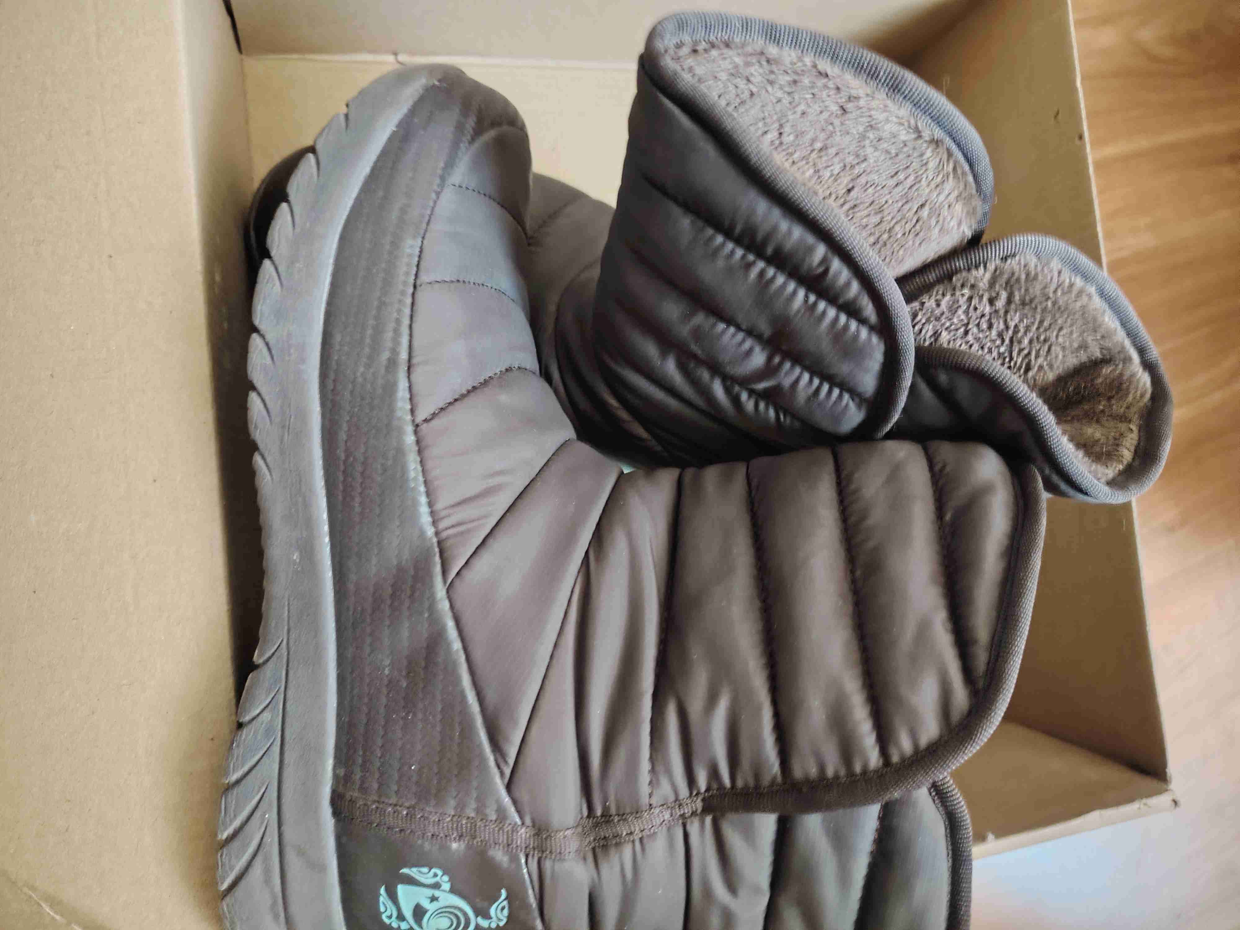 Botas acolchadas grises - miniatura 3