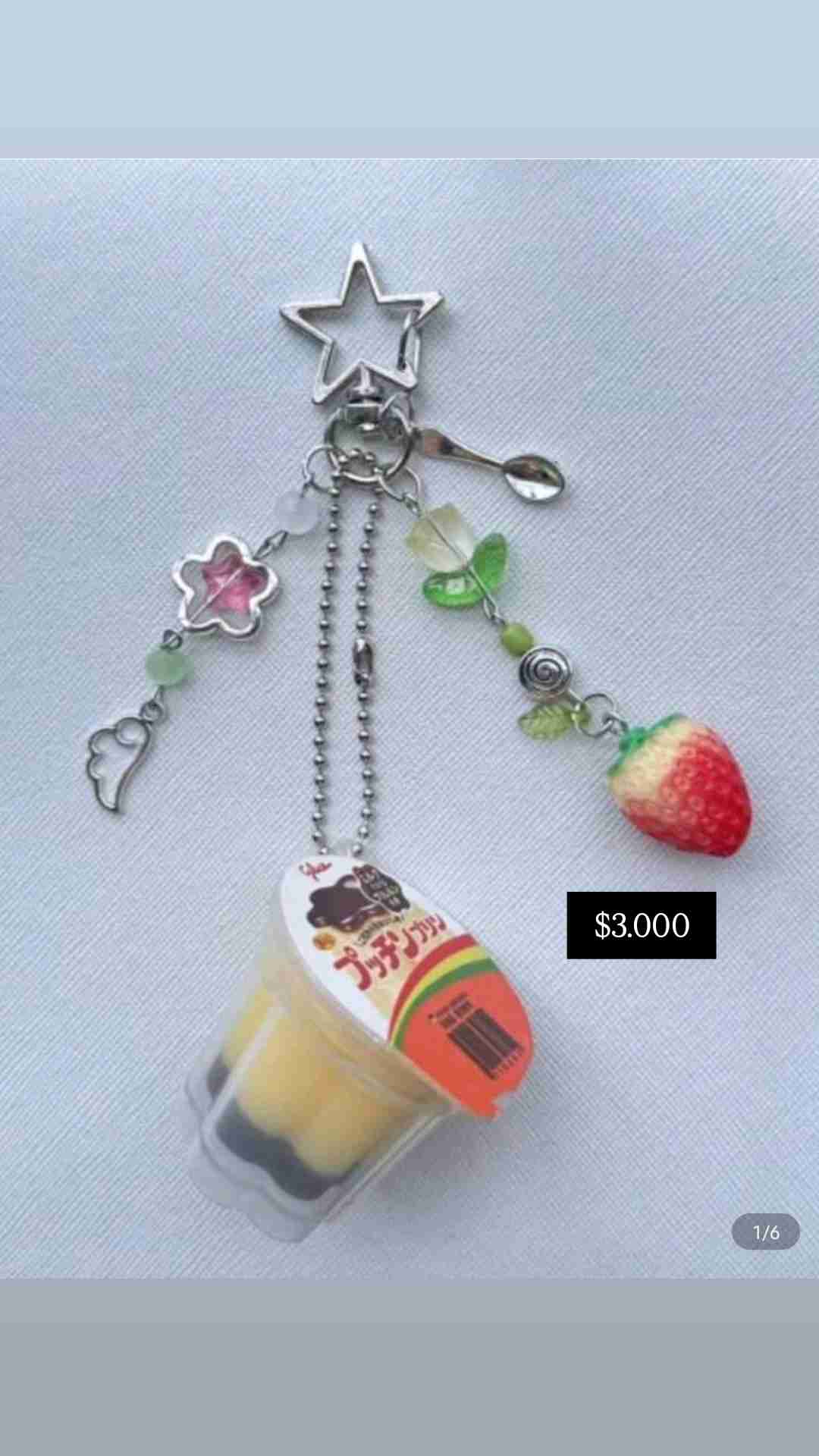 Llavero con diseño de pudin