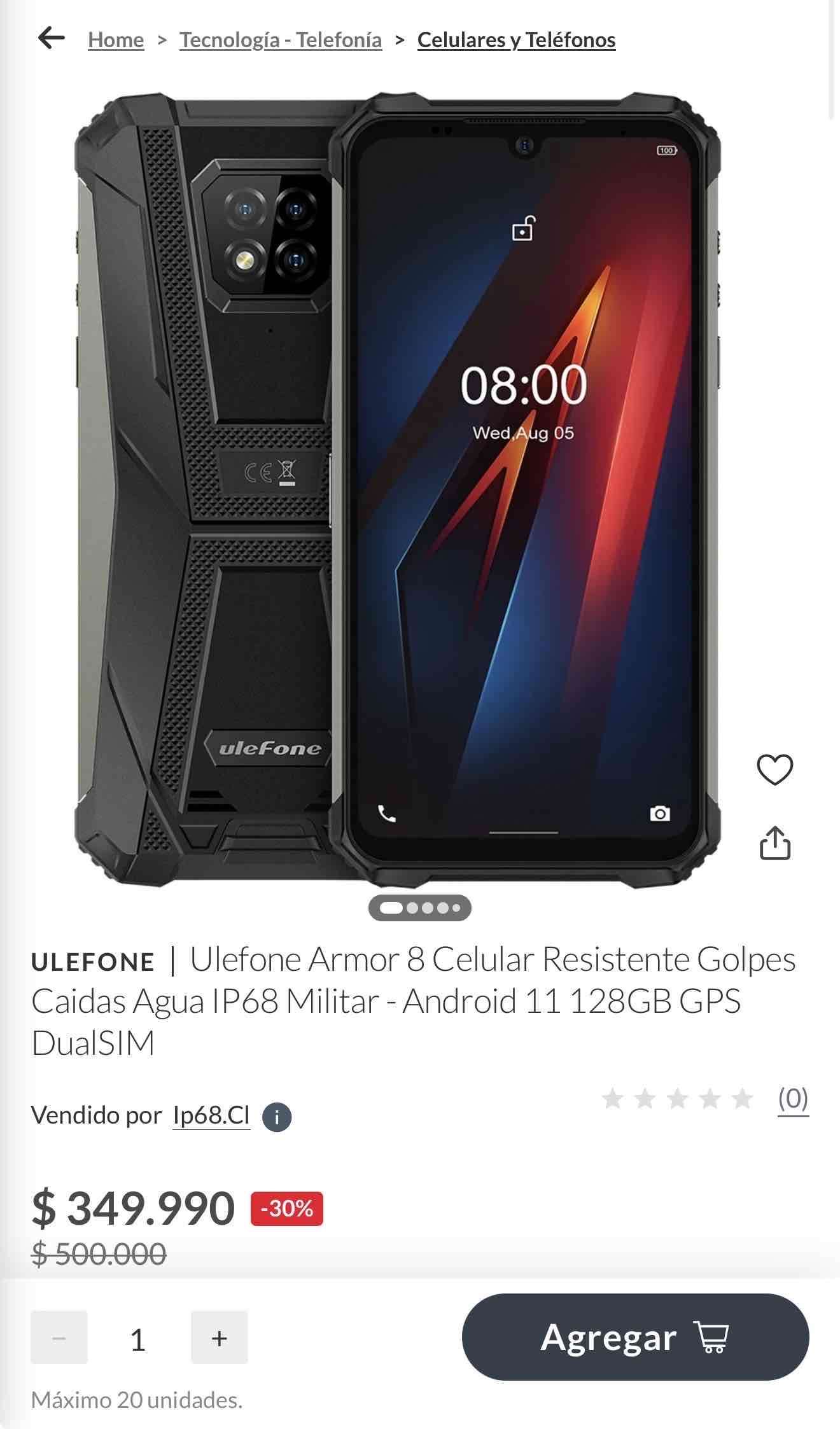 Smartphone Ulefone Armor 8 - miniatura 4