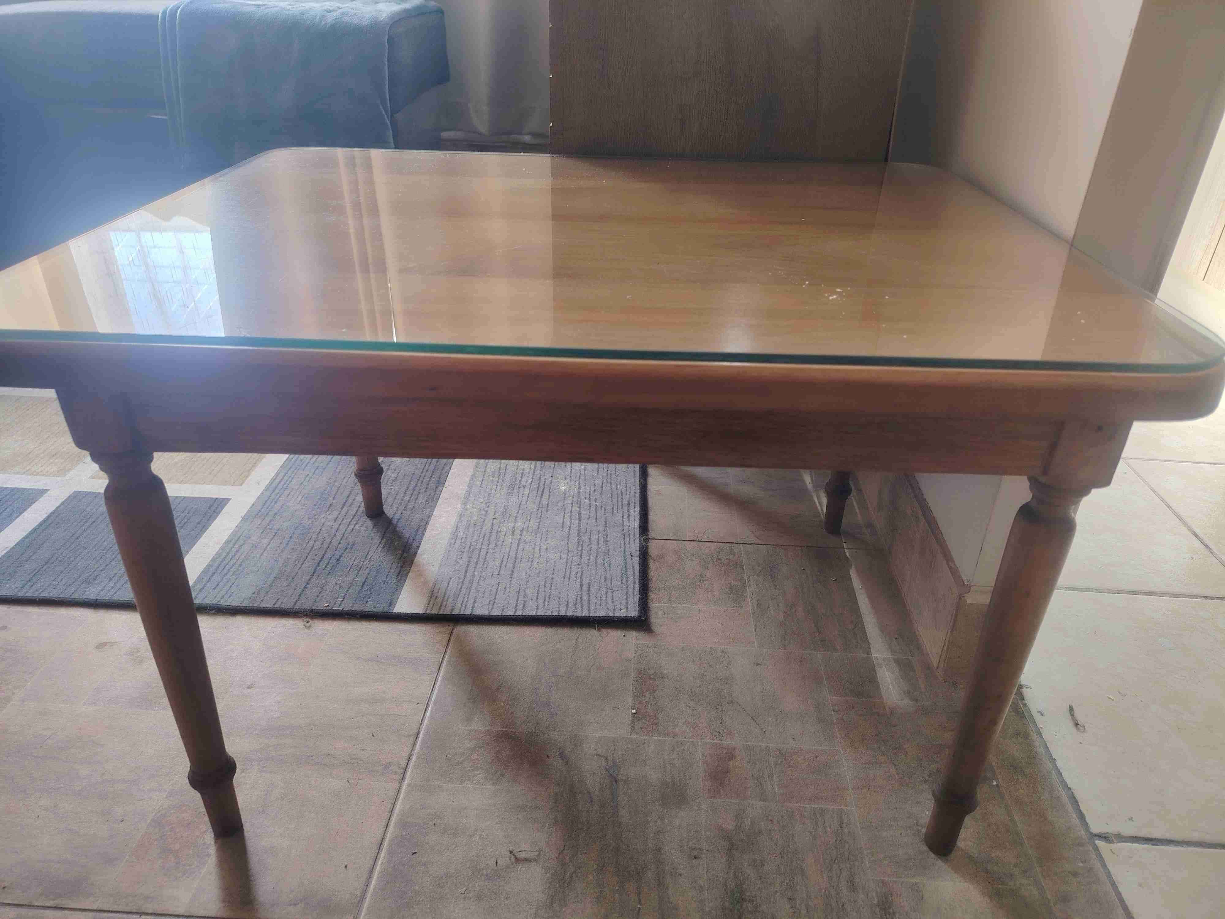 Mesa Centro cuadrada de madera - miniatura 5