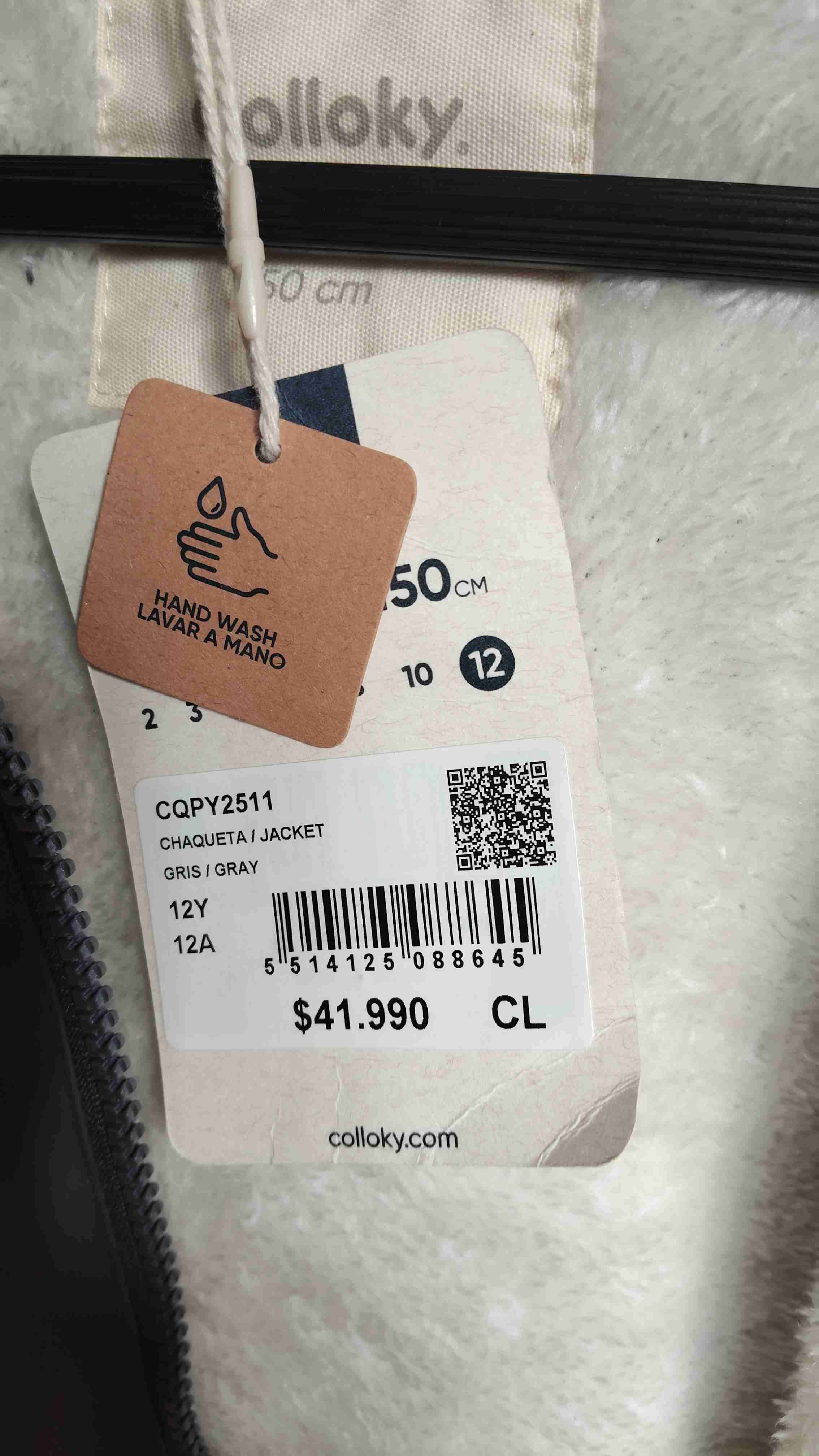 Chaqueta impermeable gris - miniatura 3