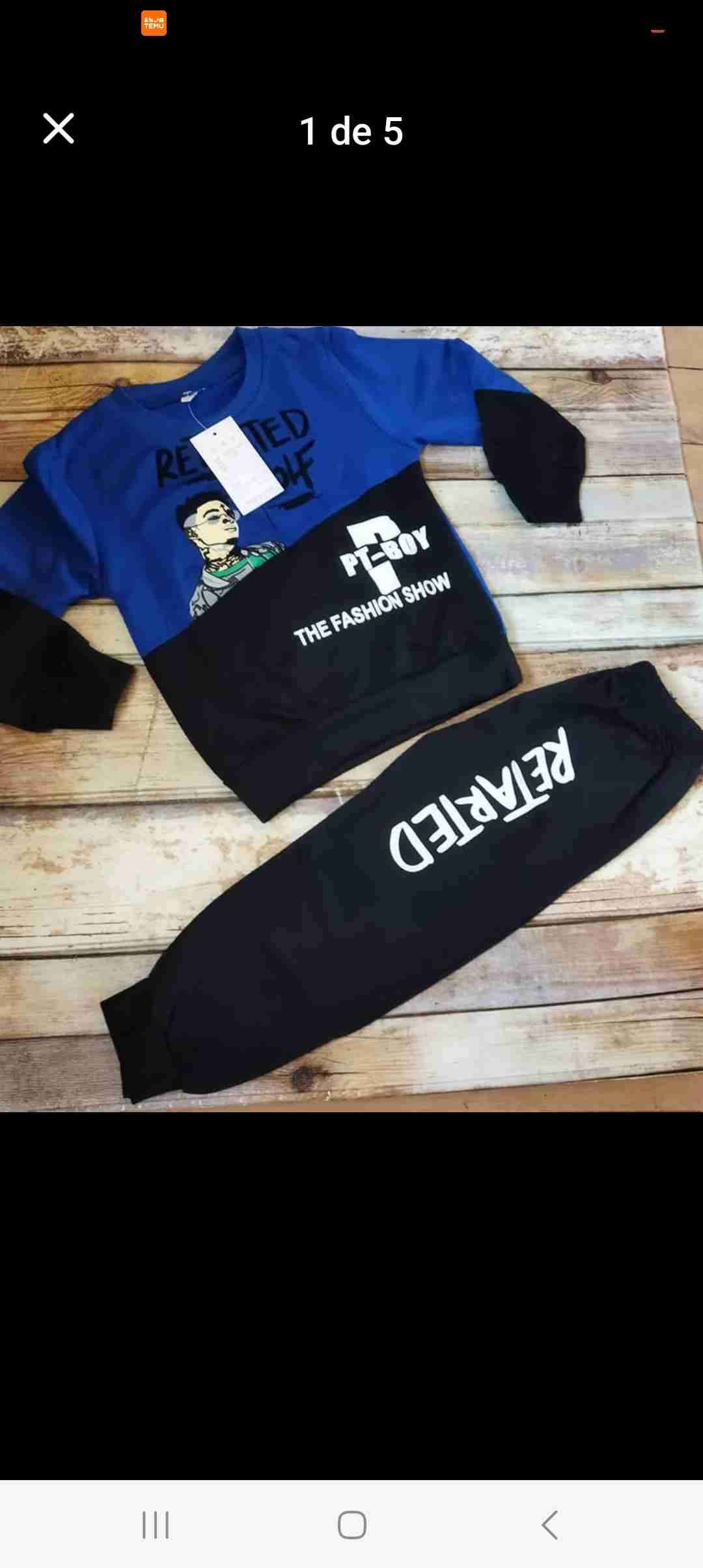 Conjunto polerón y pantalón niño - miniatura 2