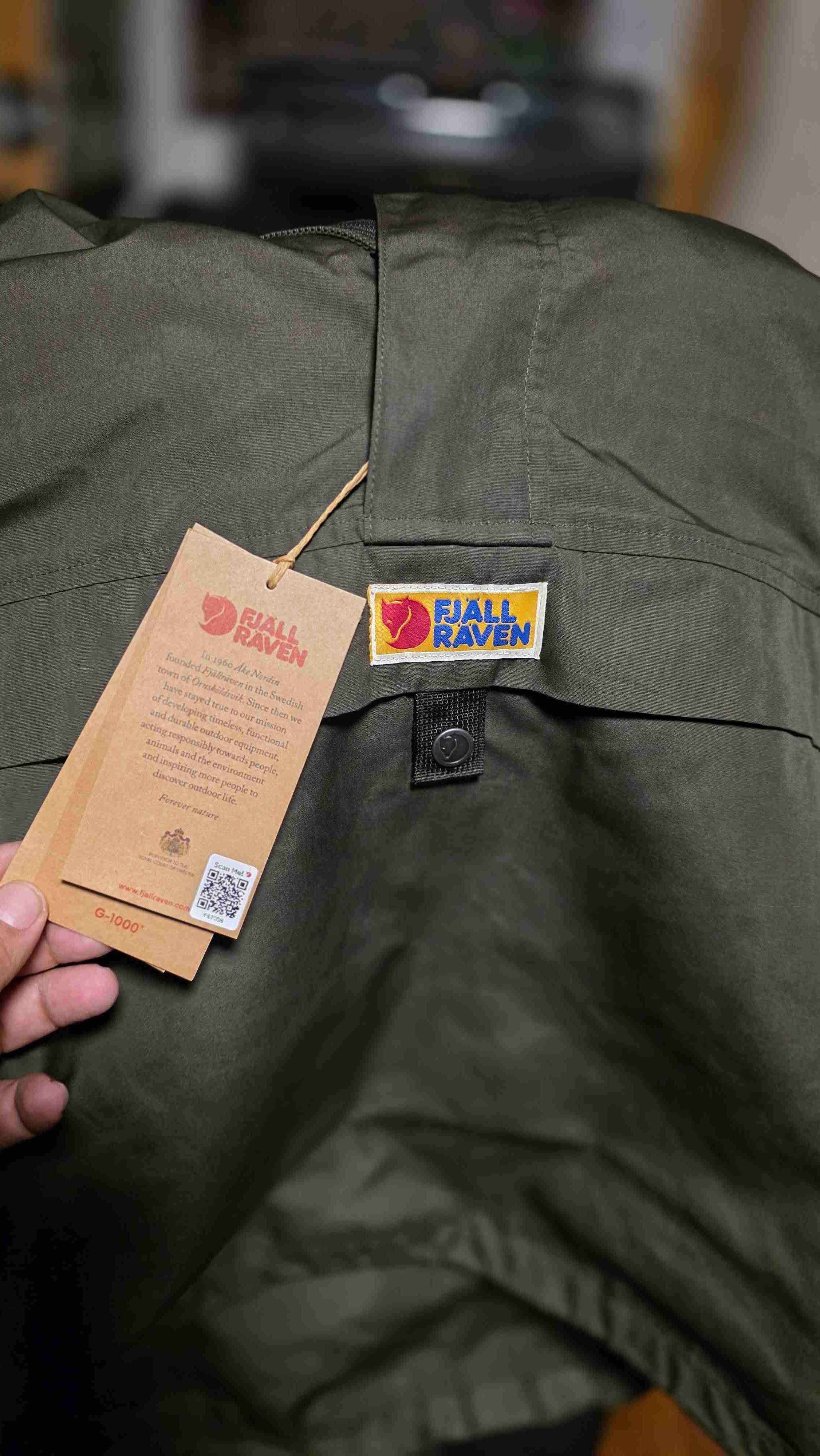 Anorak verde oscuro Fjällräven - miniatura 4