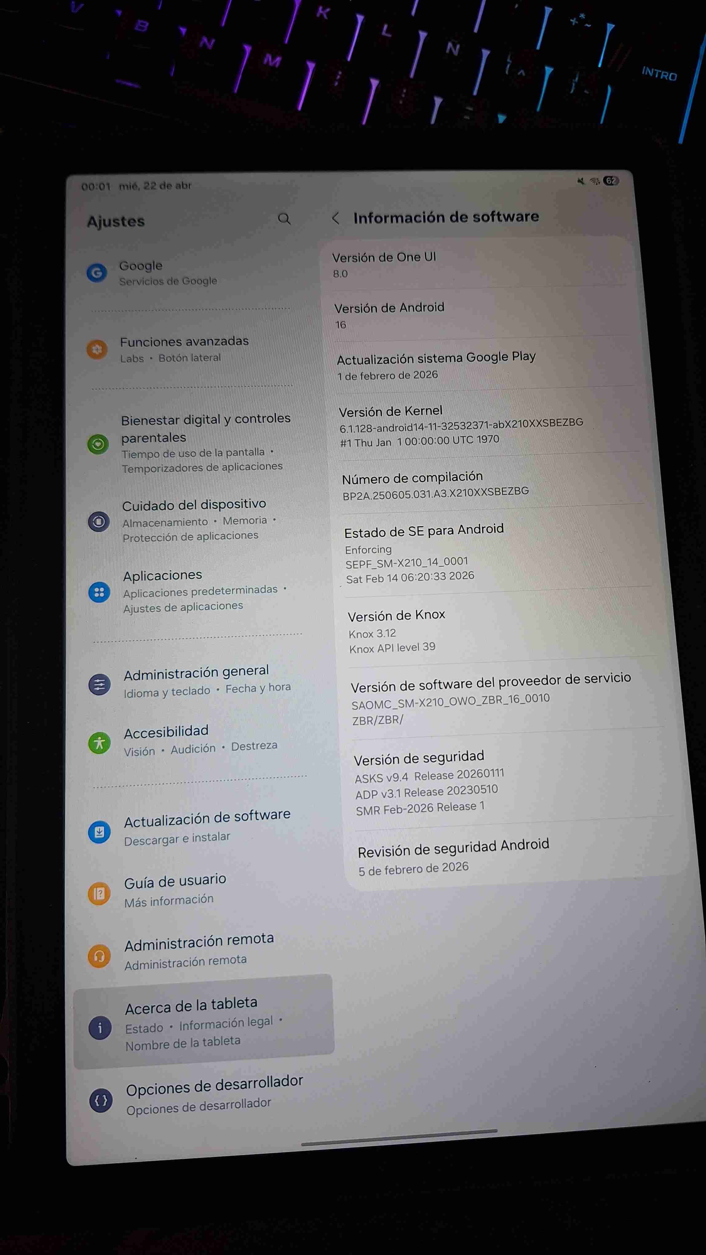 Tablet Samsung A9+ - miniatura 1