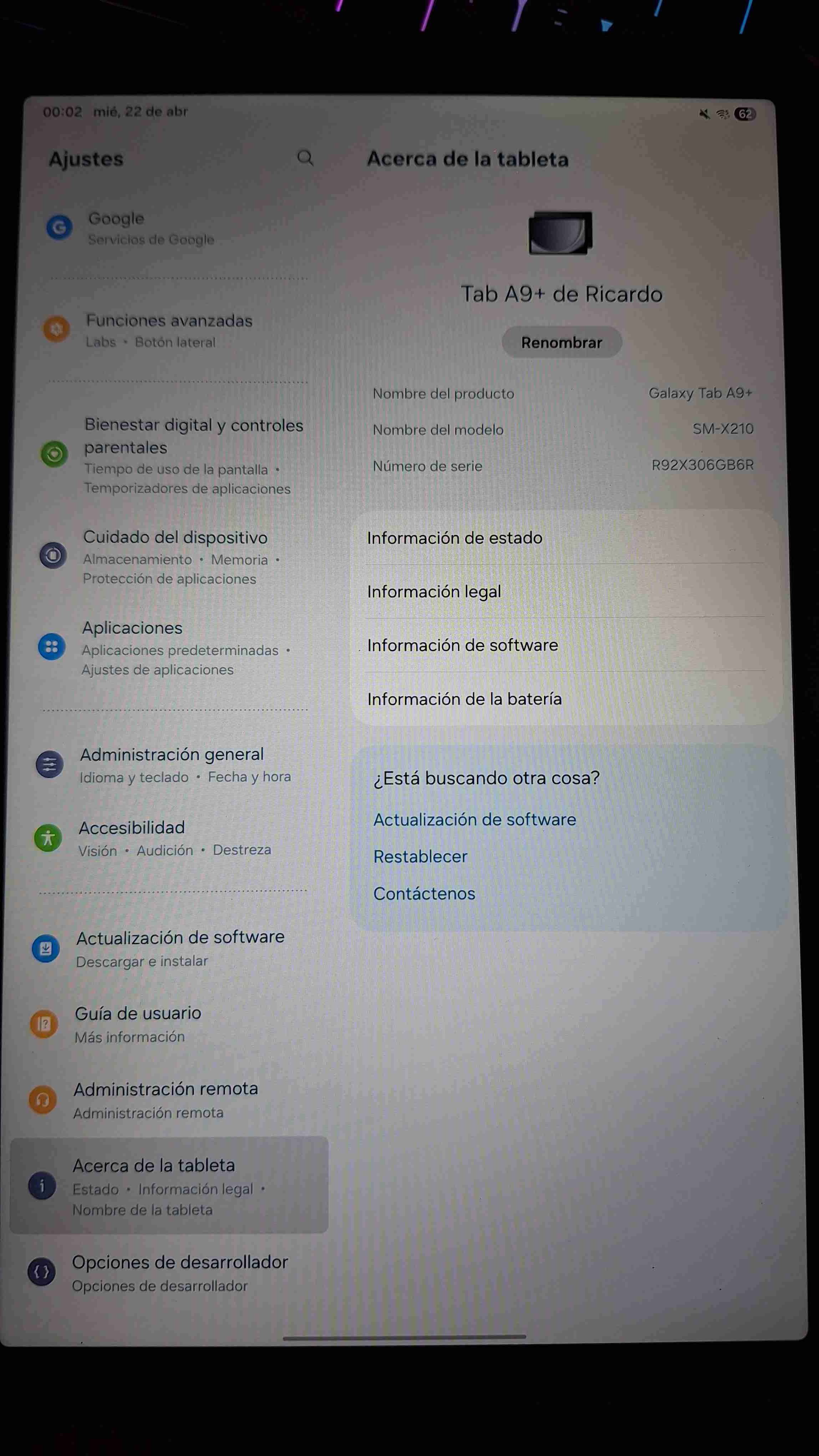 Tablet Samsung A9+ - miniatura 2