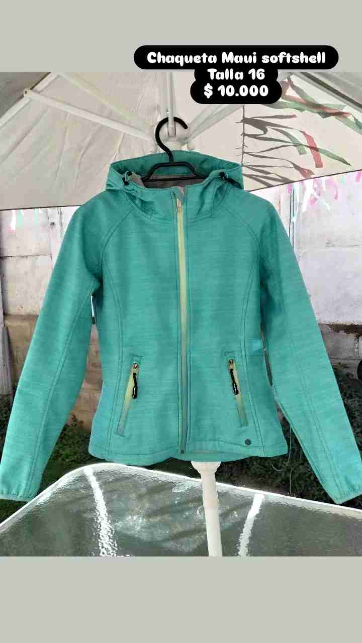 Chaqueta softshell Verde agua