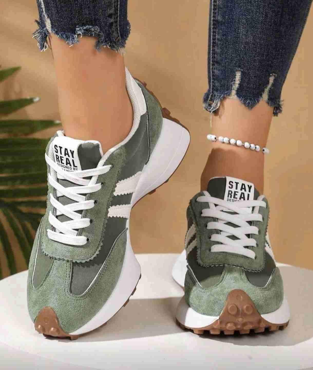 Zapatillas deportivas verde y blanco - miniatura 2