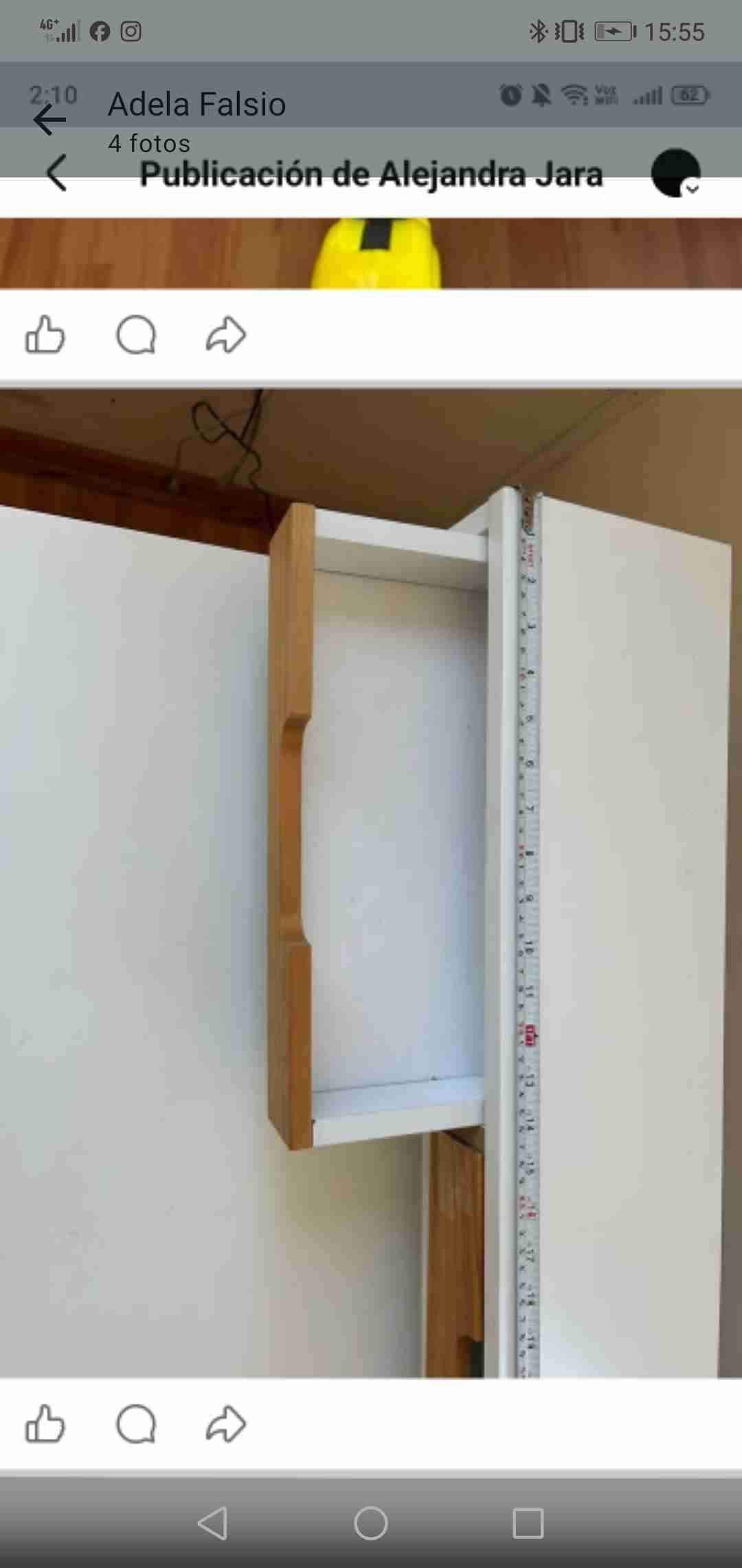 Escritorio blanco con cajones - miniatura 4