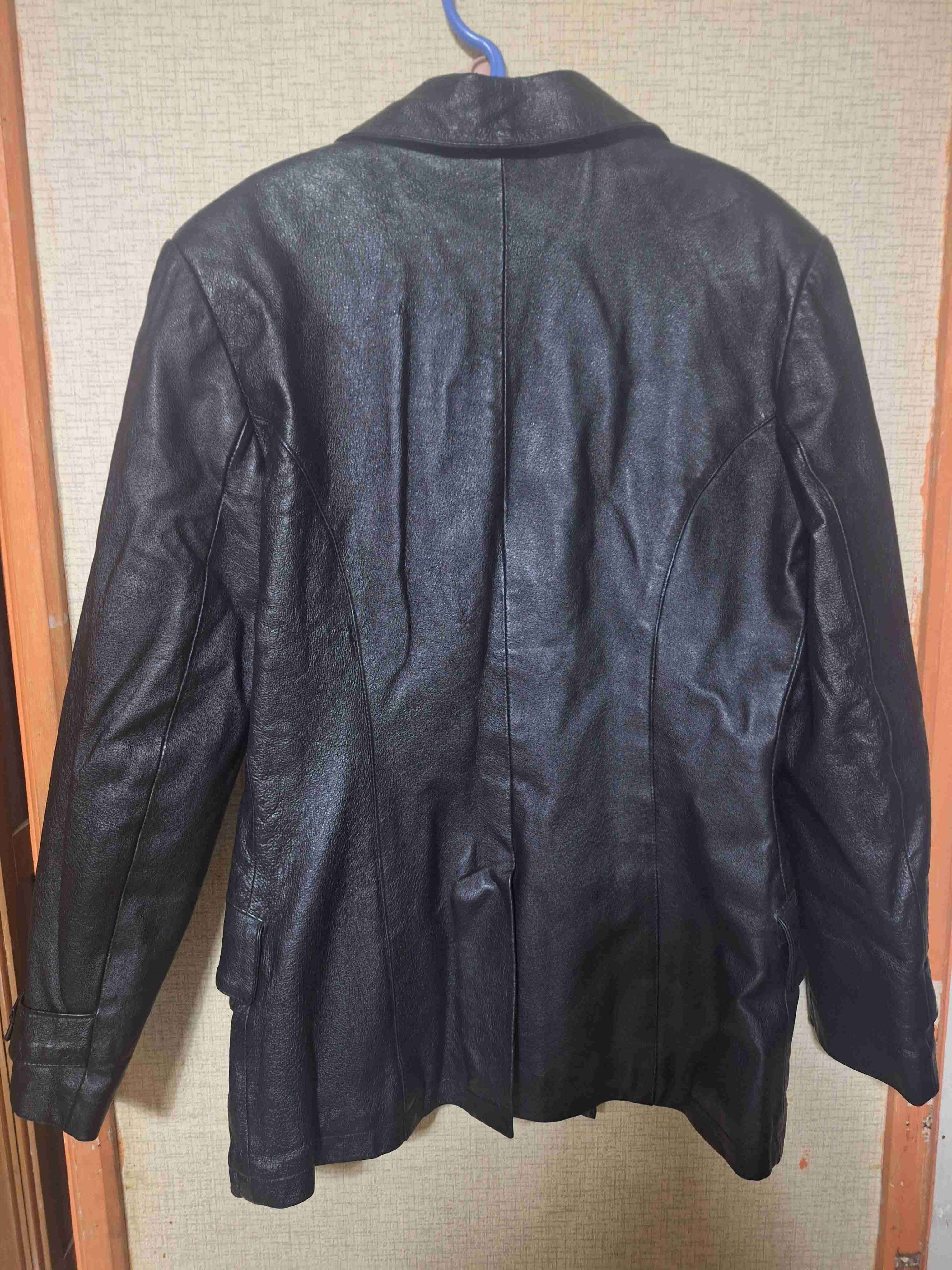 Chaqueta de cuero negro Rossano - miniatura 2