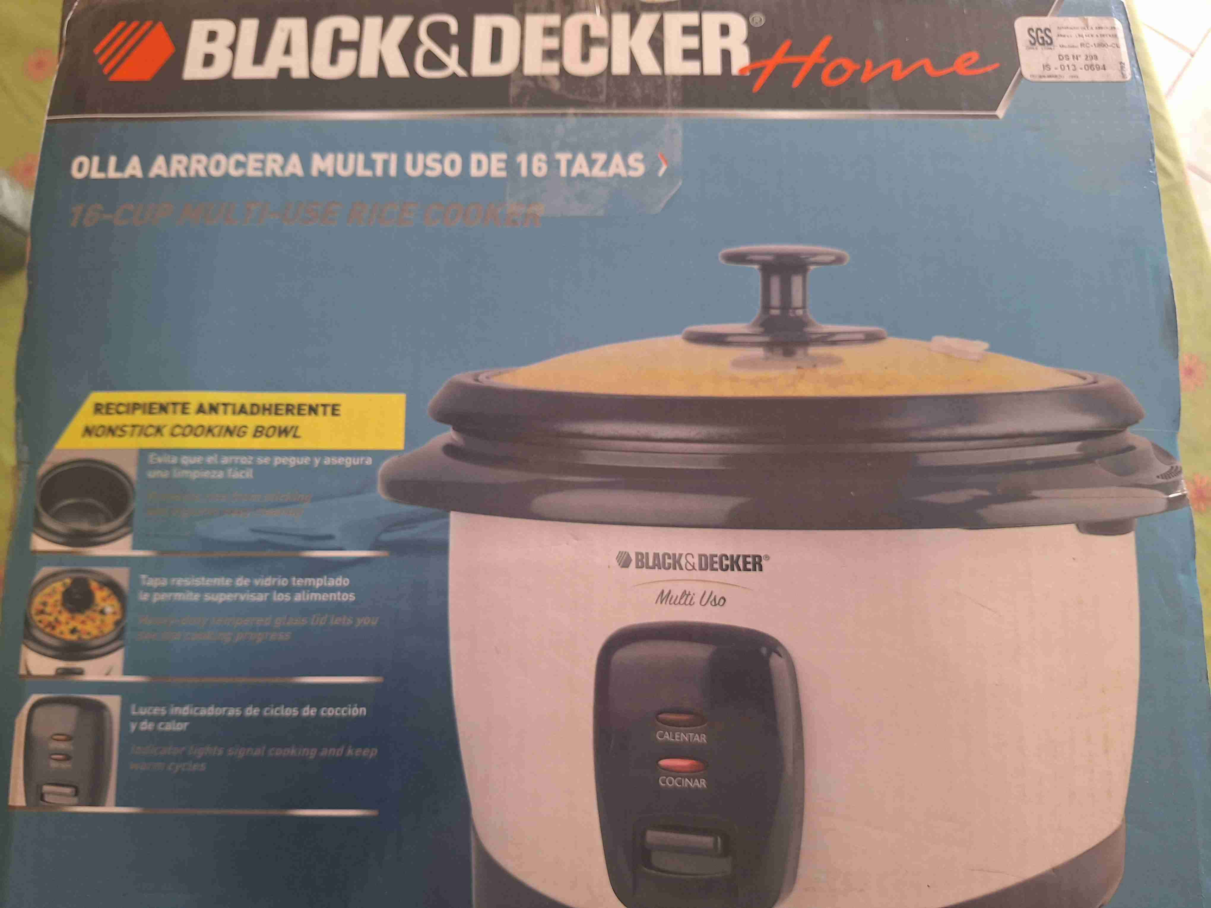 Olla arrocera Black & Decker 16 tazas