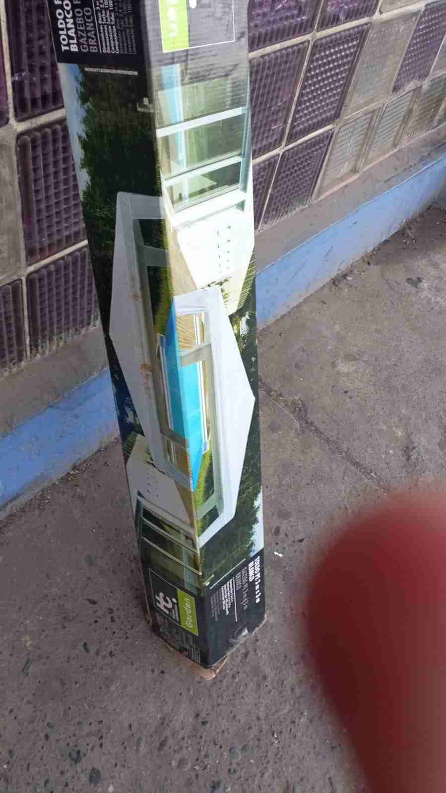 Toldo gazebo blanco nuevo - miniatura 1