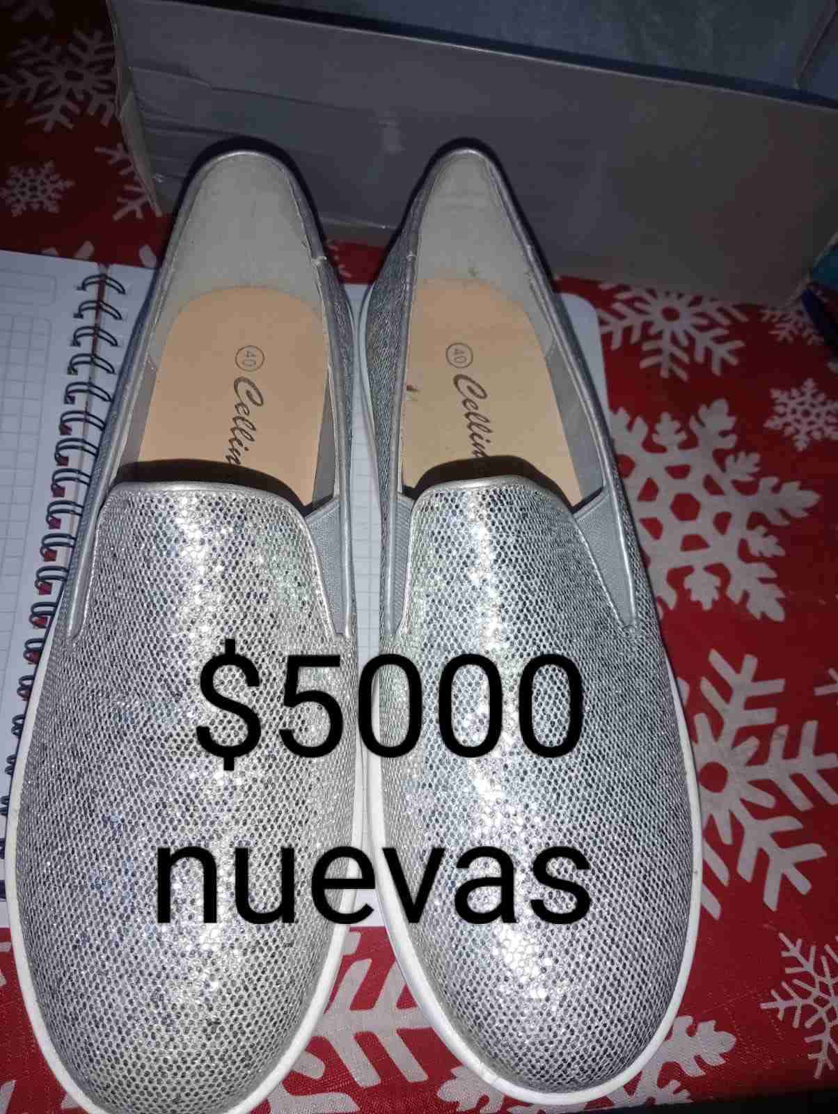 Zapatillas plateadas Celina - miniatura 1