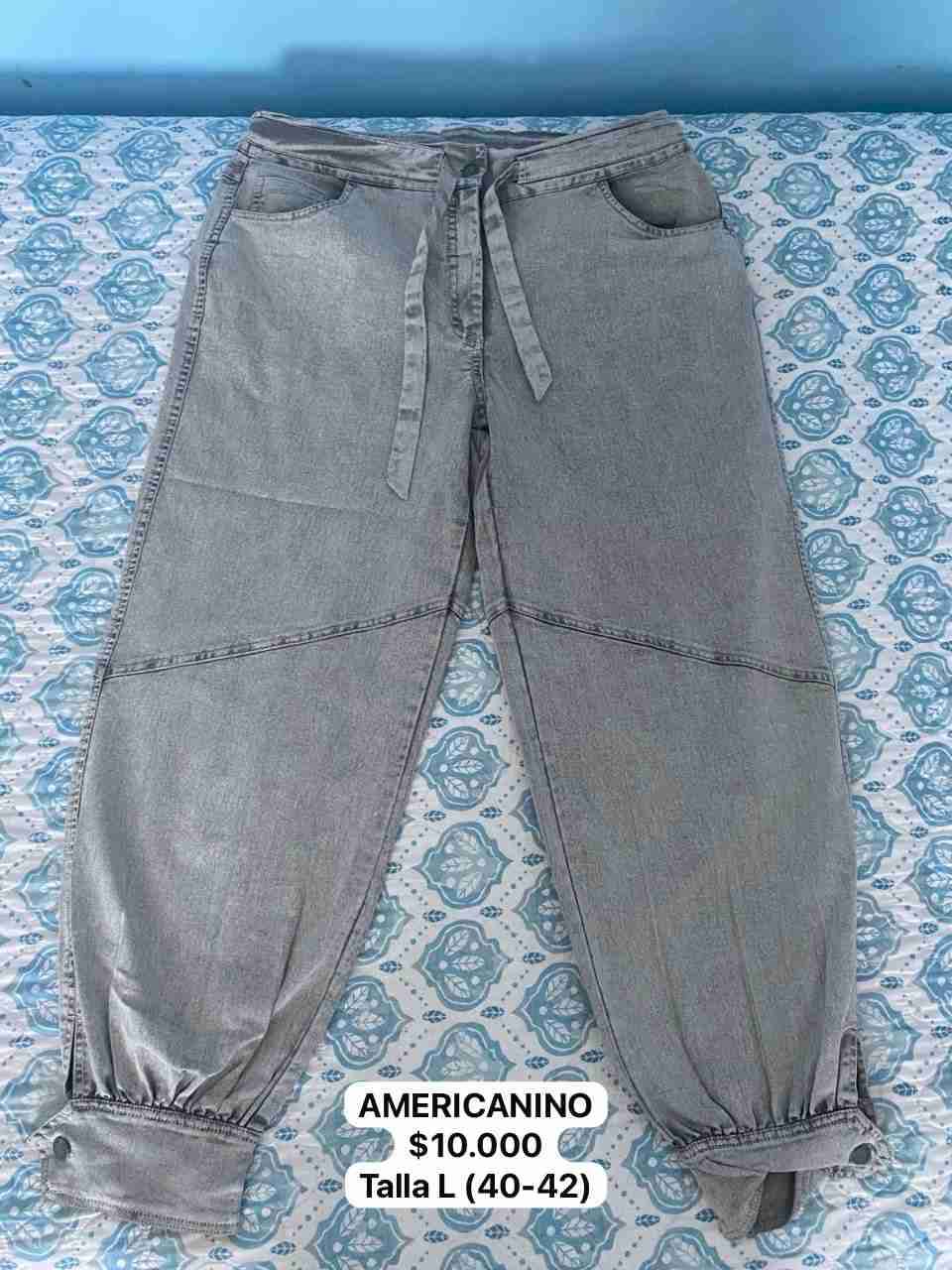 Pantalones grises Americano talla L