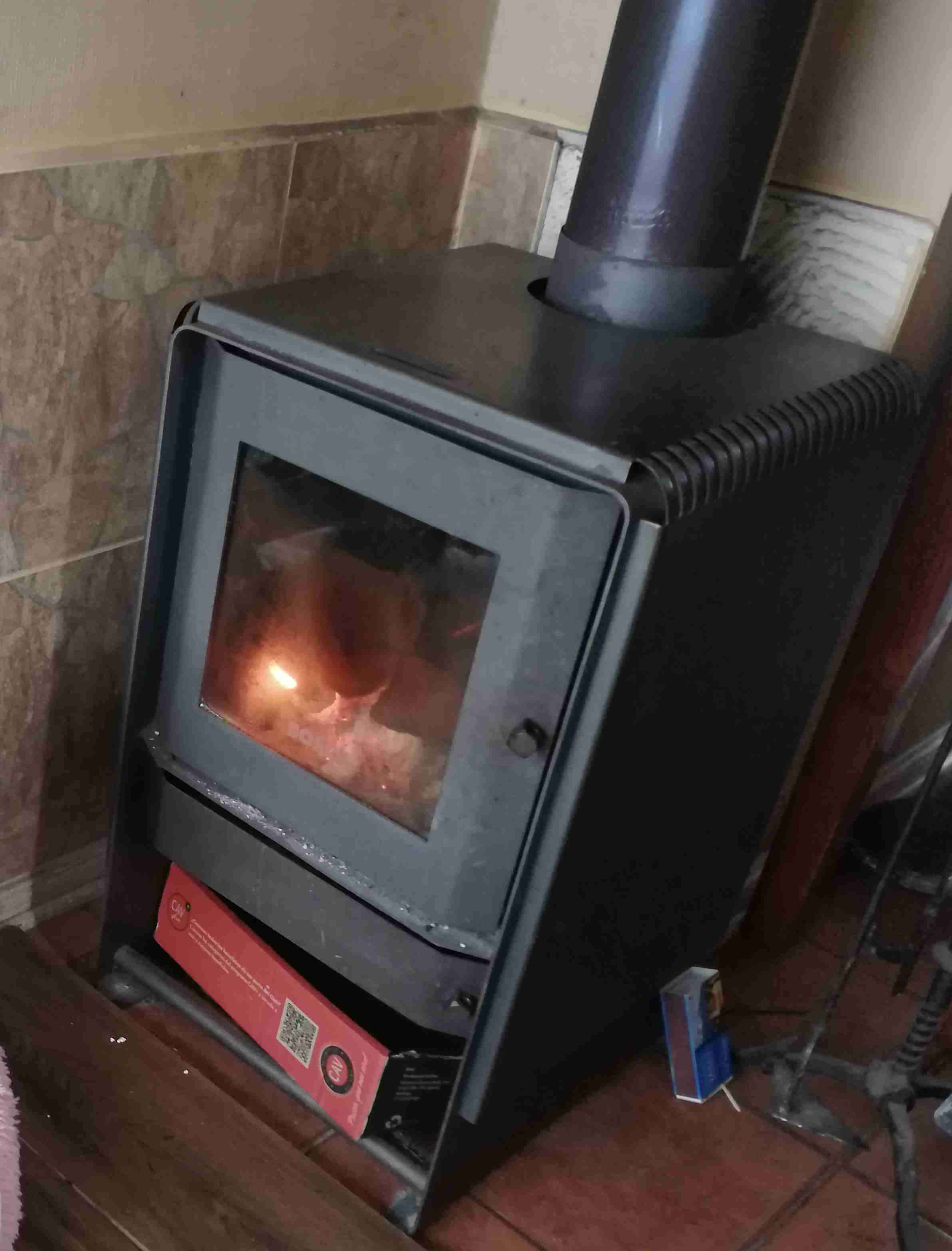 Estufa a leña combustion lenta