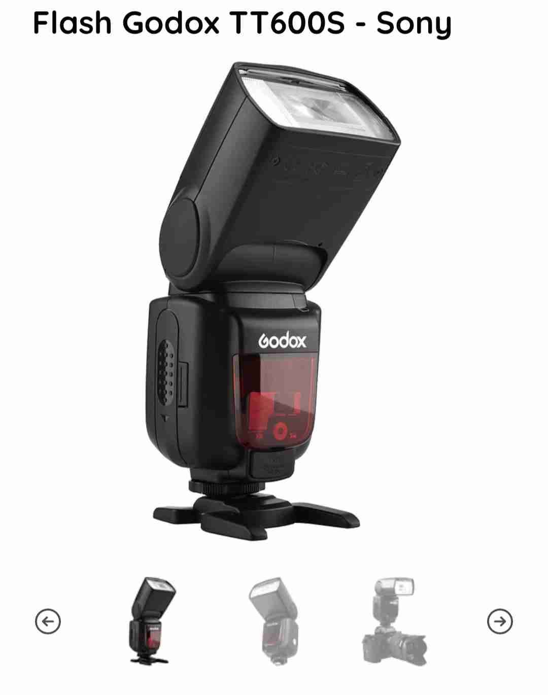 Flash Godox TT600S para Sony