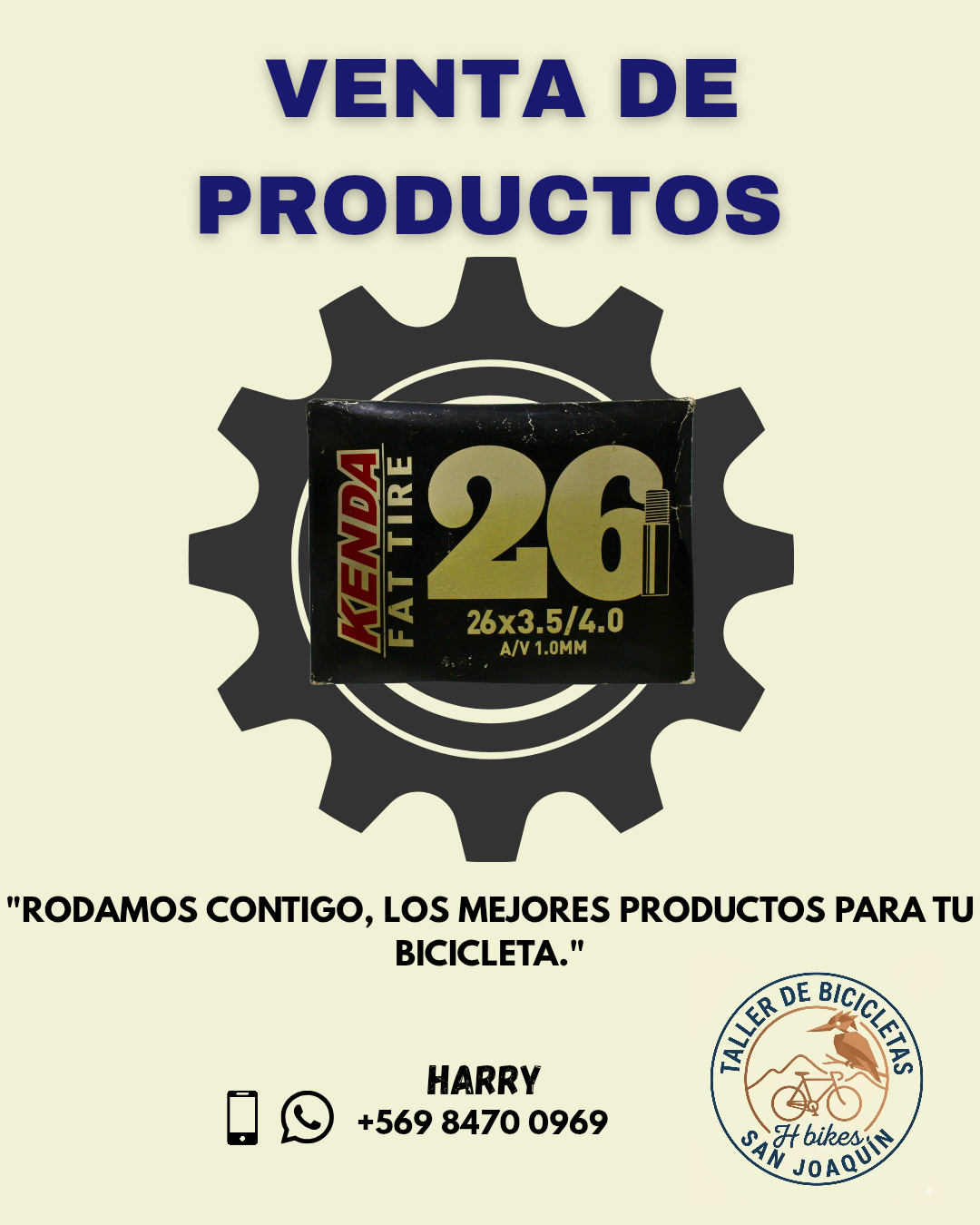 Cámara para bicicleta marca Kenda